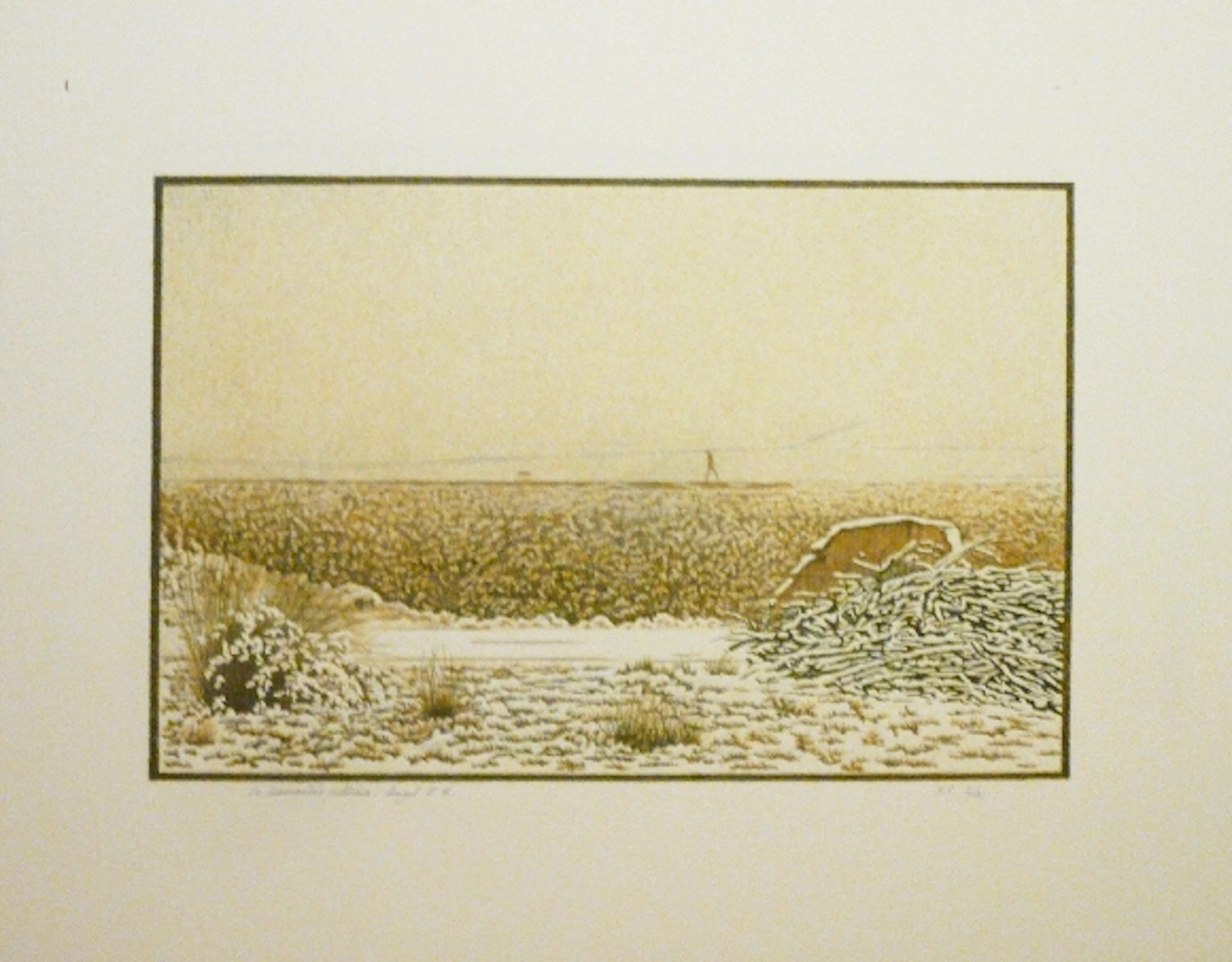 Angel PASCUAL RODRIGO - Los largos dias de invierno - Gravure signée au crayon