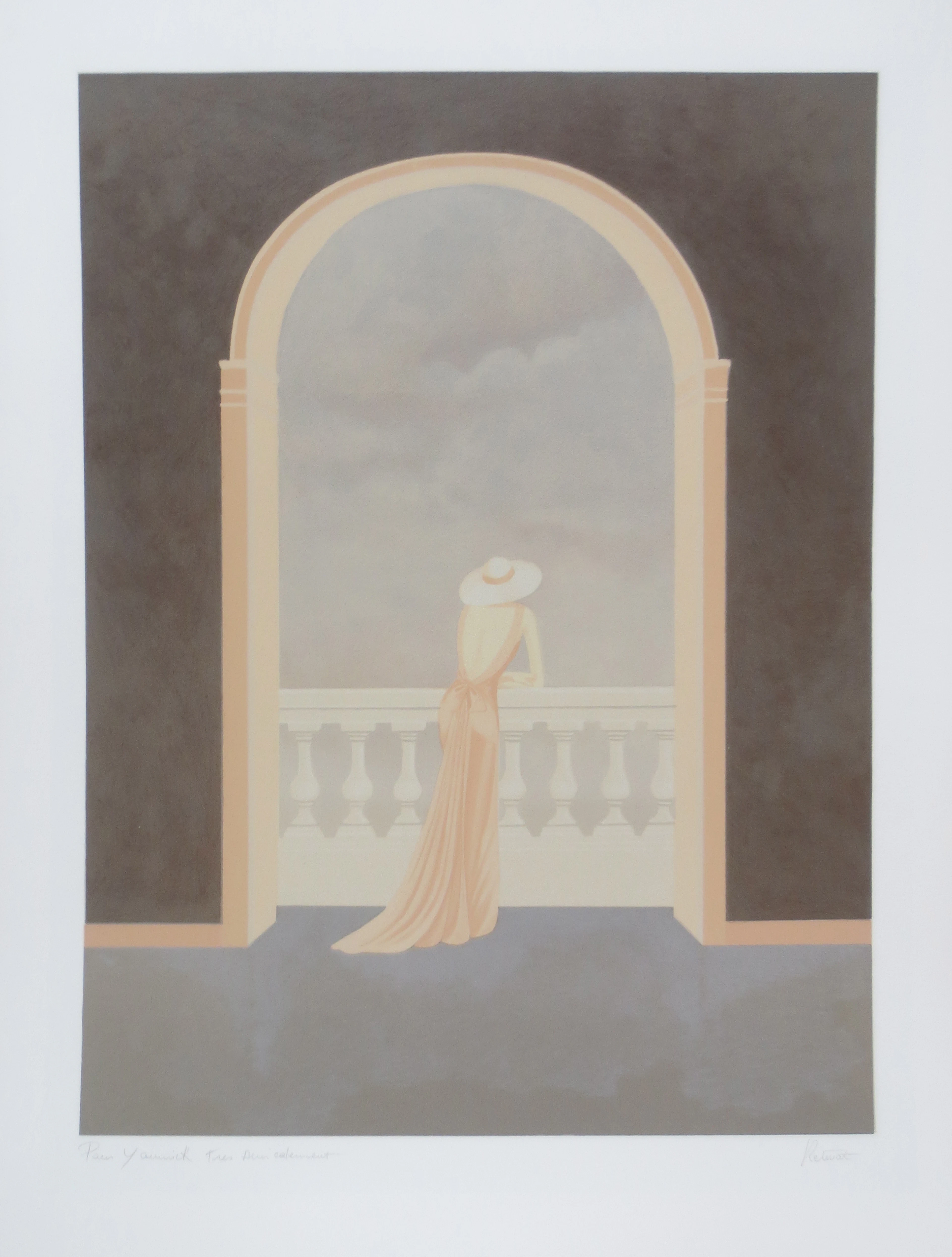 Annie RETIVAT - L’attente - Lithographie signée et dédicacée