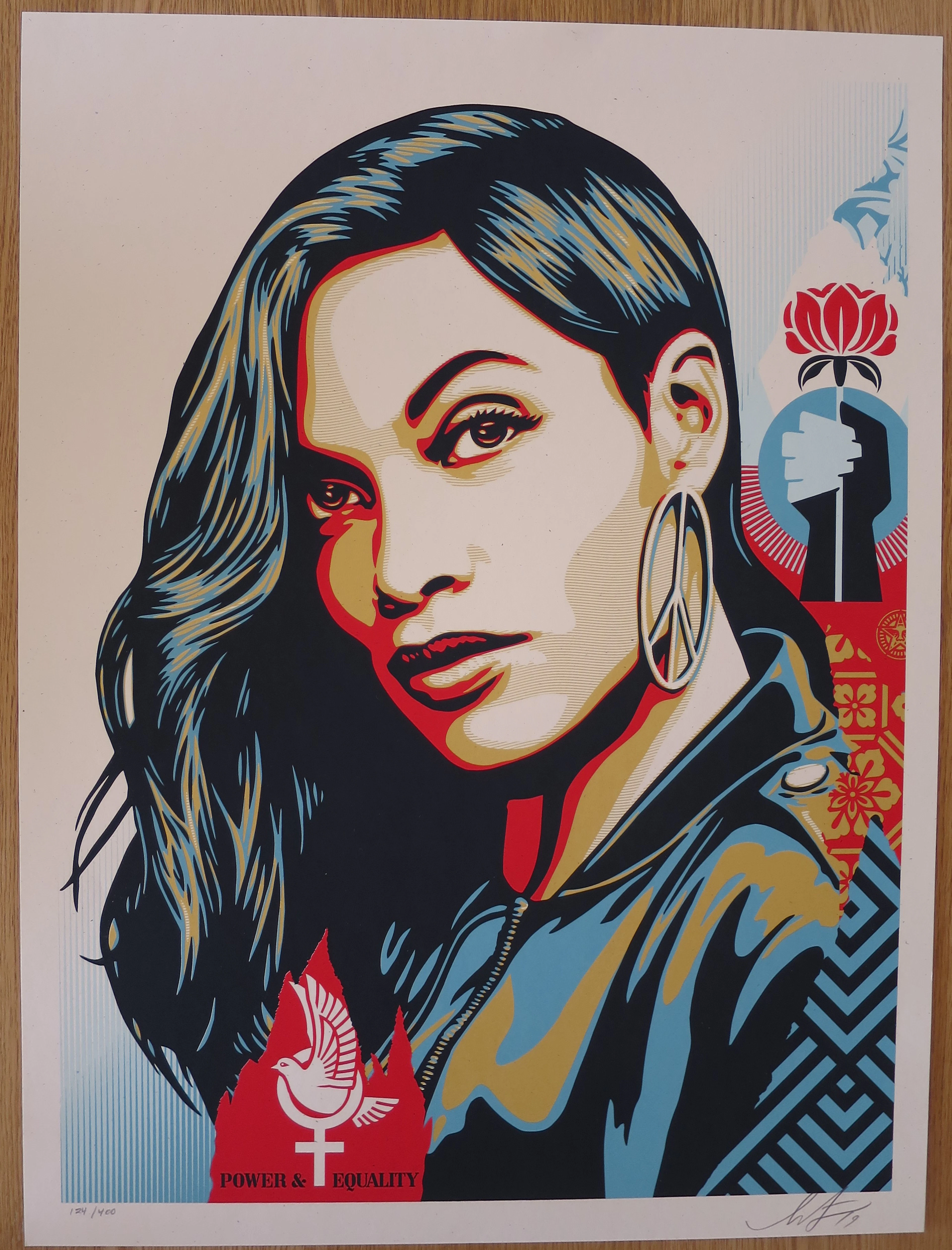 Shepard FAIREY (Obey) - Power and Equality Flower Edition - Sérigraphie