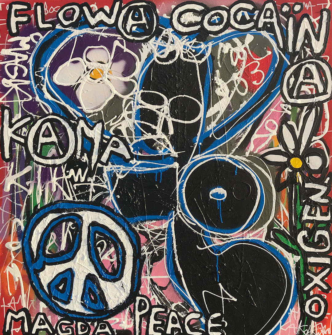 KOKIAN - Magda Peace ( Oxygen ), 2019 - Technique mixte sur toile