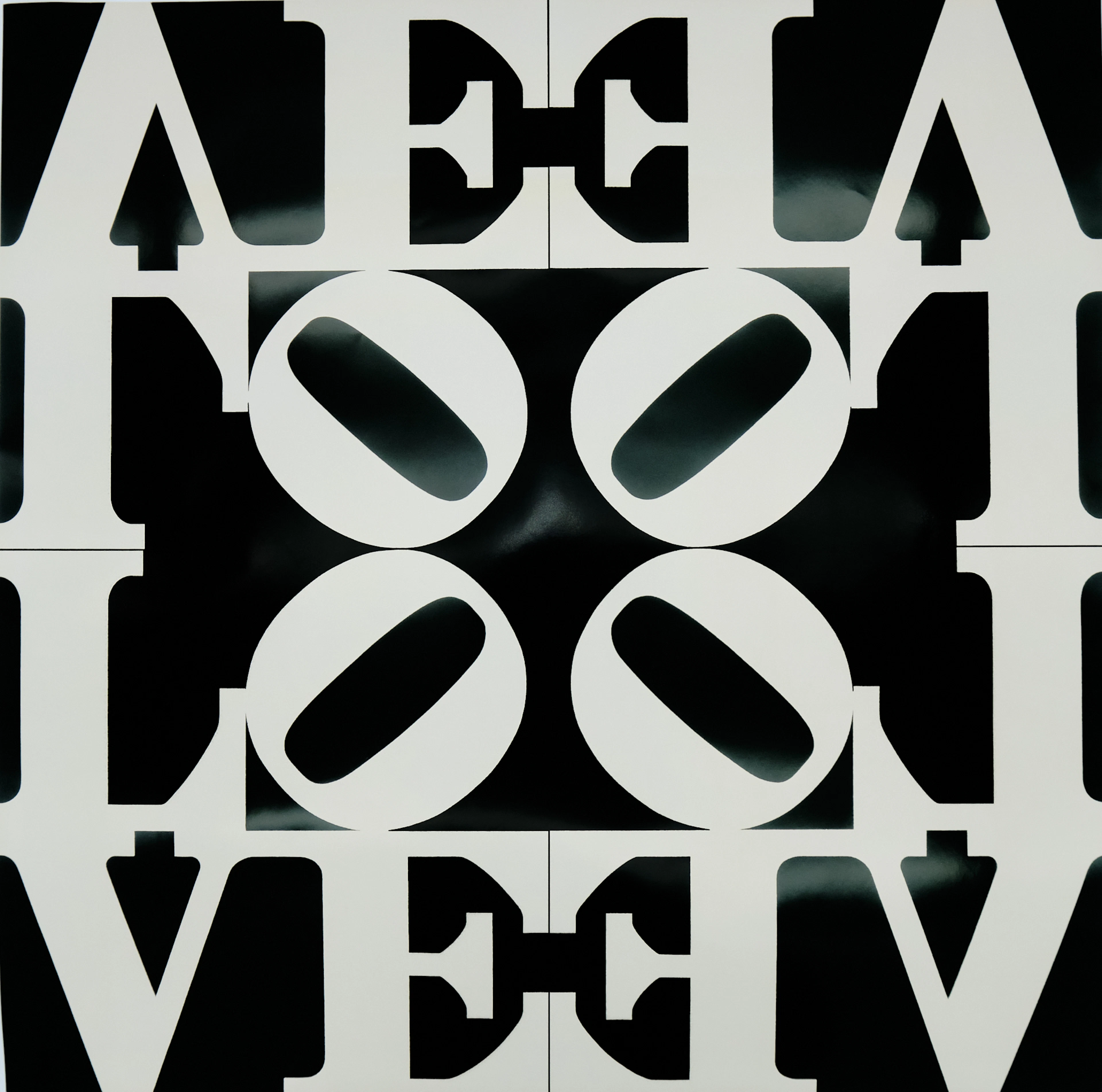 Robert INDIANA : Love rising - Affiche originale en couleurs