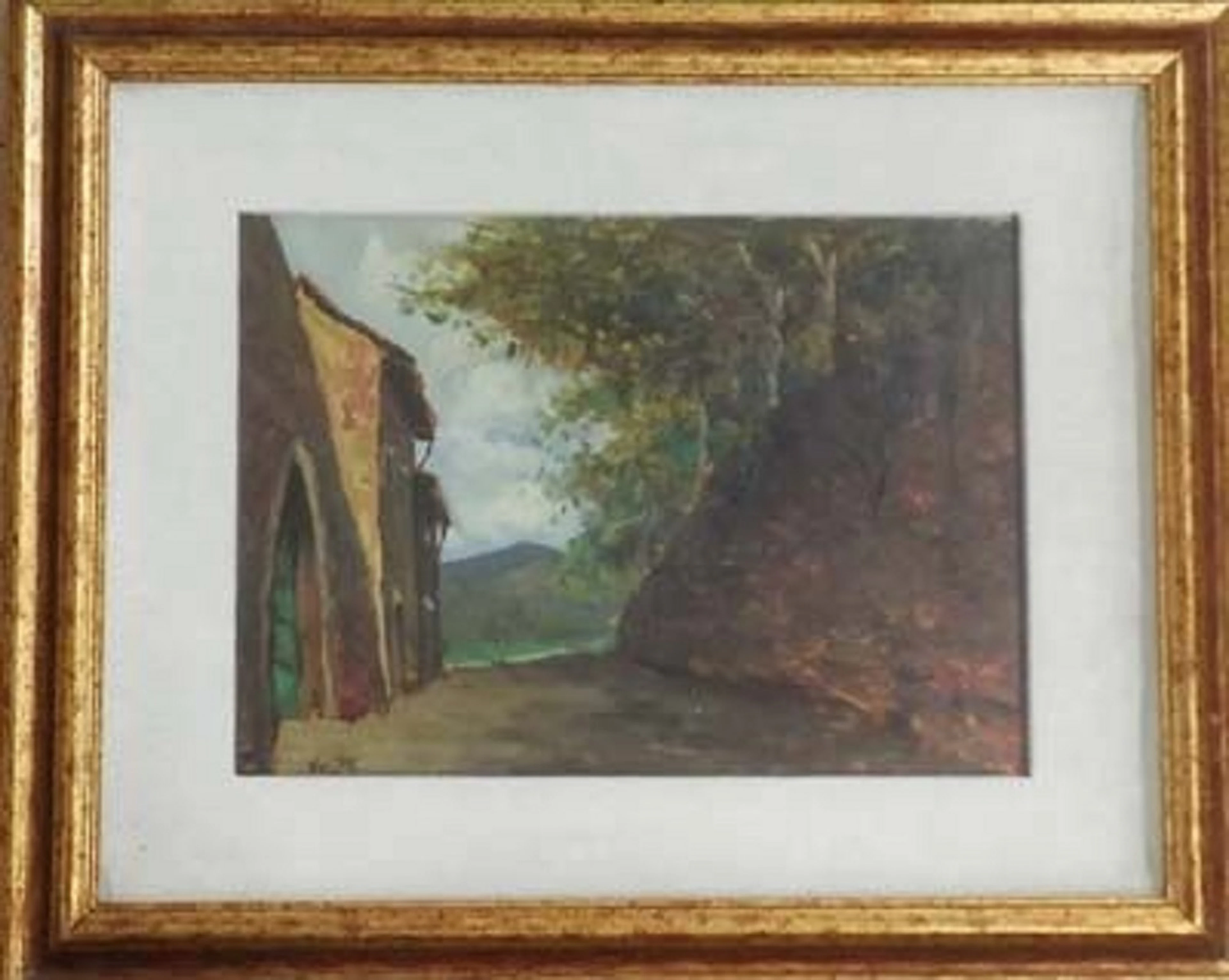 Angiolo VOLPE - Ruelle - Huile sur toile