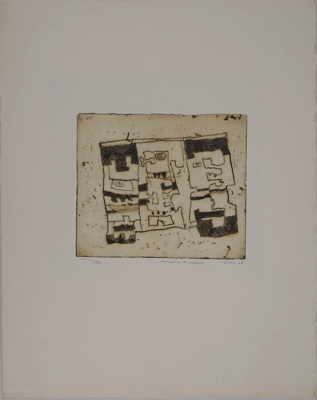 Jacques SOISSON : Navigation de conserve, Gravure originale signée