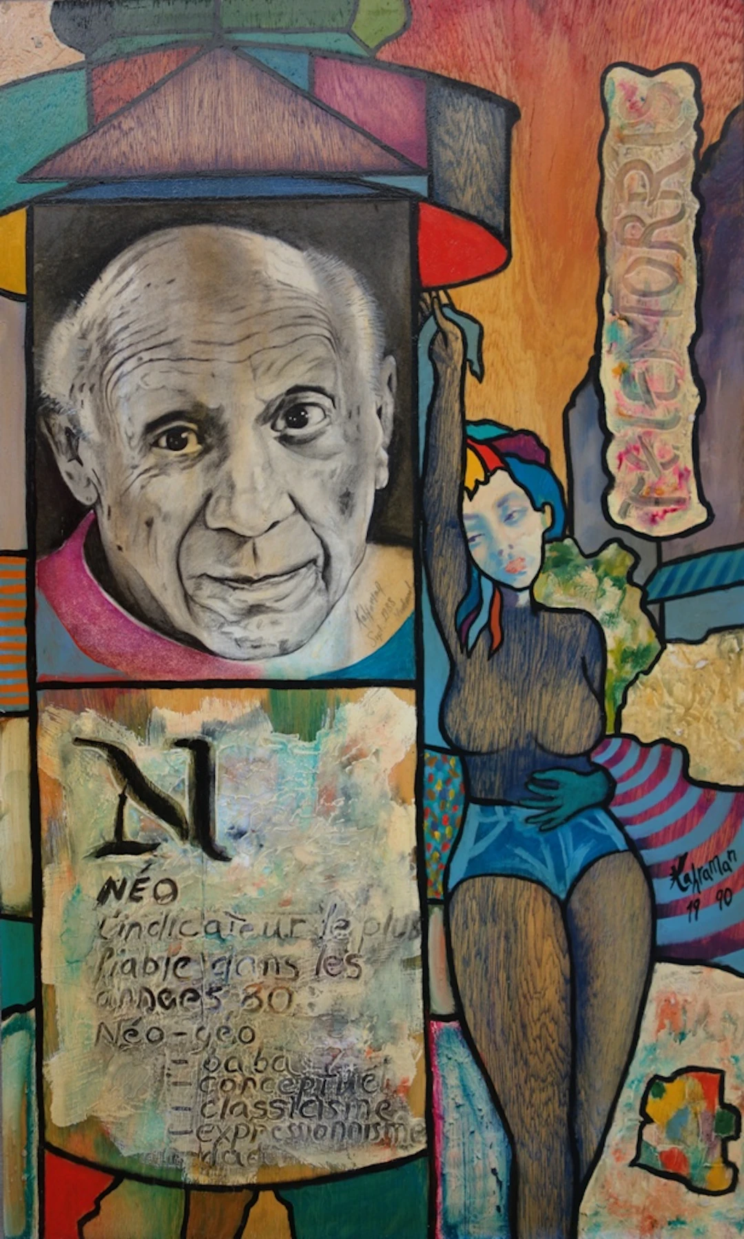 Hassan Ertugrul KAHRAMAN : Télécarte avec la colonne Morris et Picasso