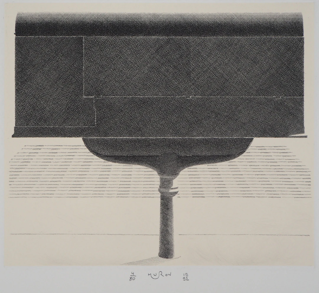 Jacques MURON : La bascule - Gravure Originale Signée