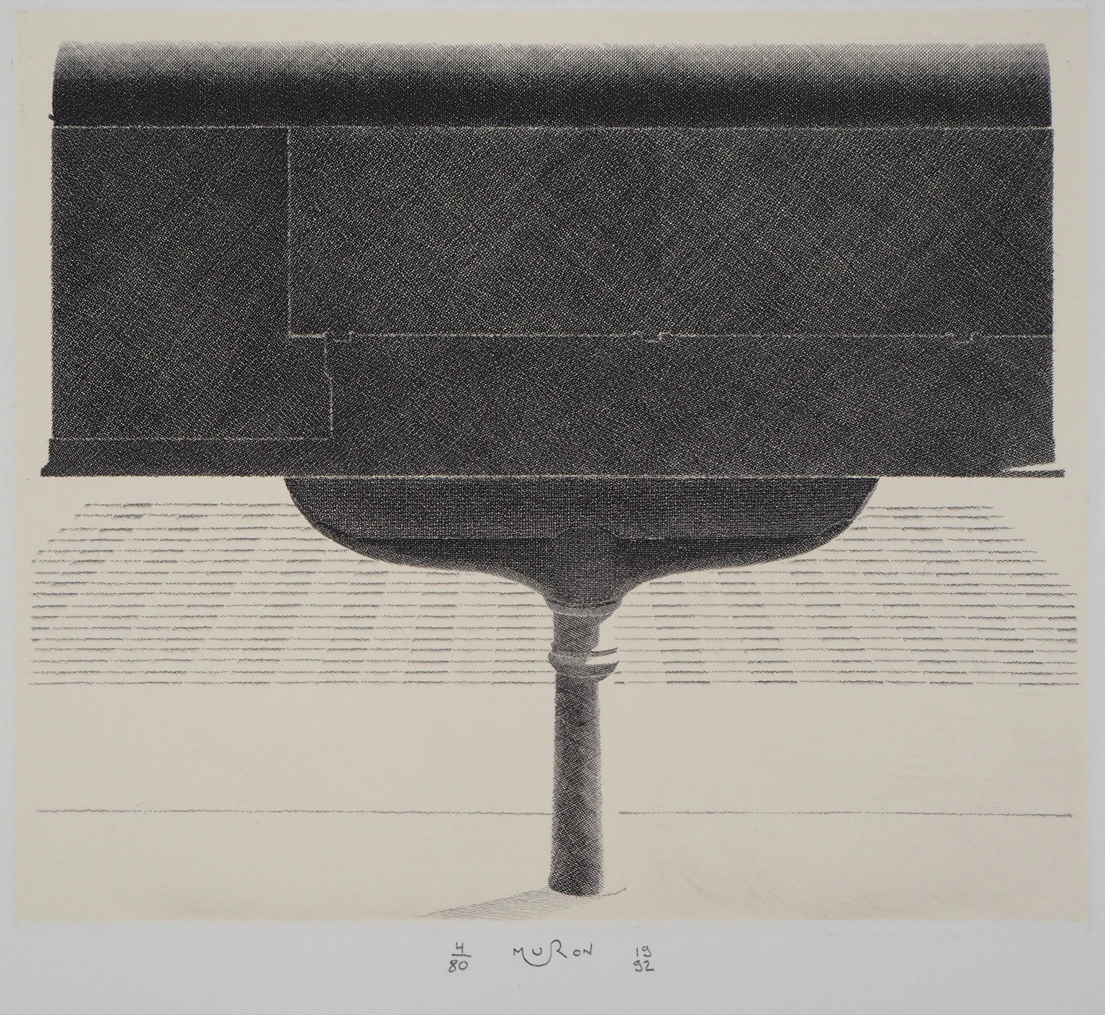 Jacques MURON : La bascule - Gravure Originale Signée