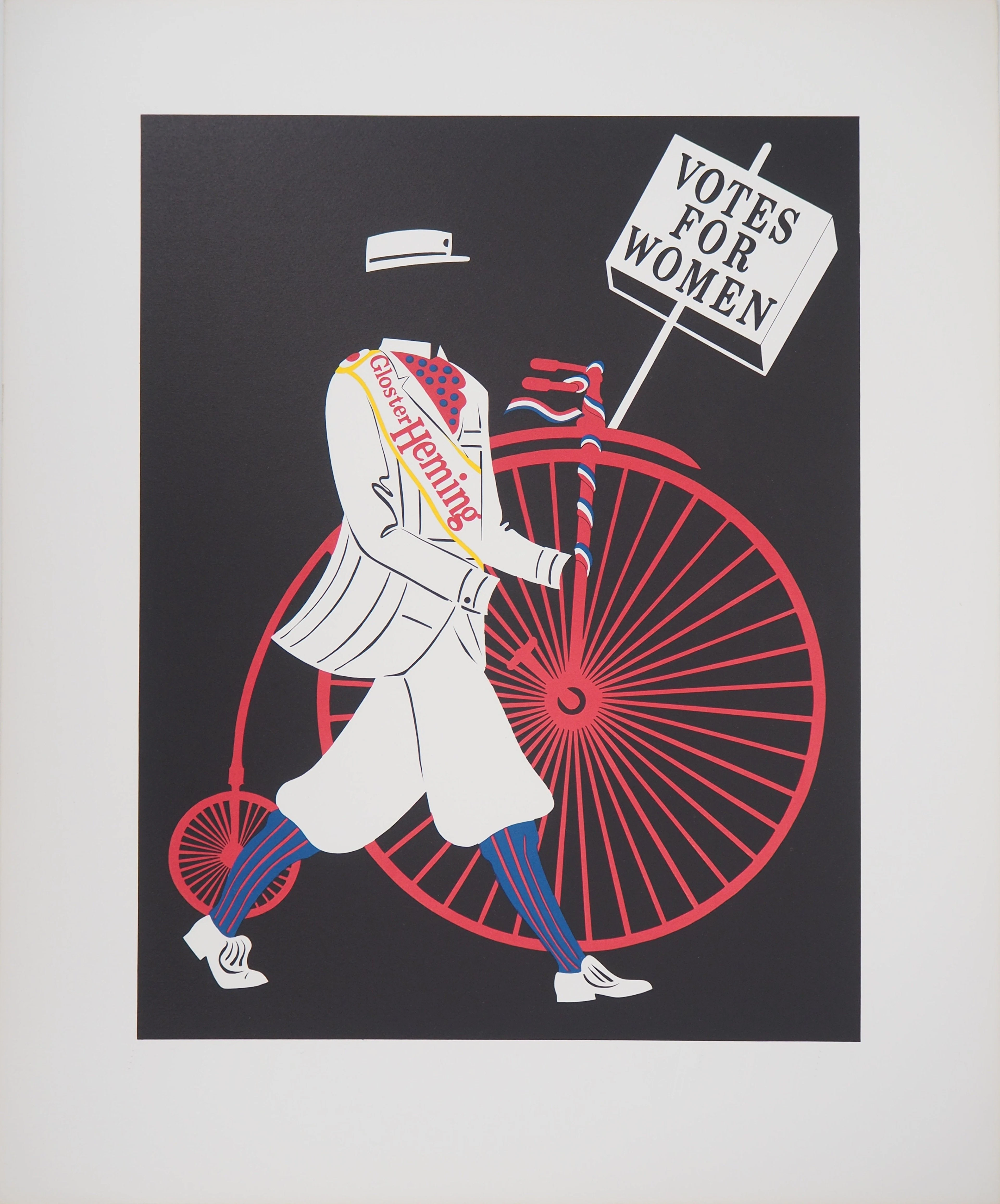 Robert INDIANA : Droit des femmes, Votes for Women, Lithographie originale