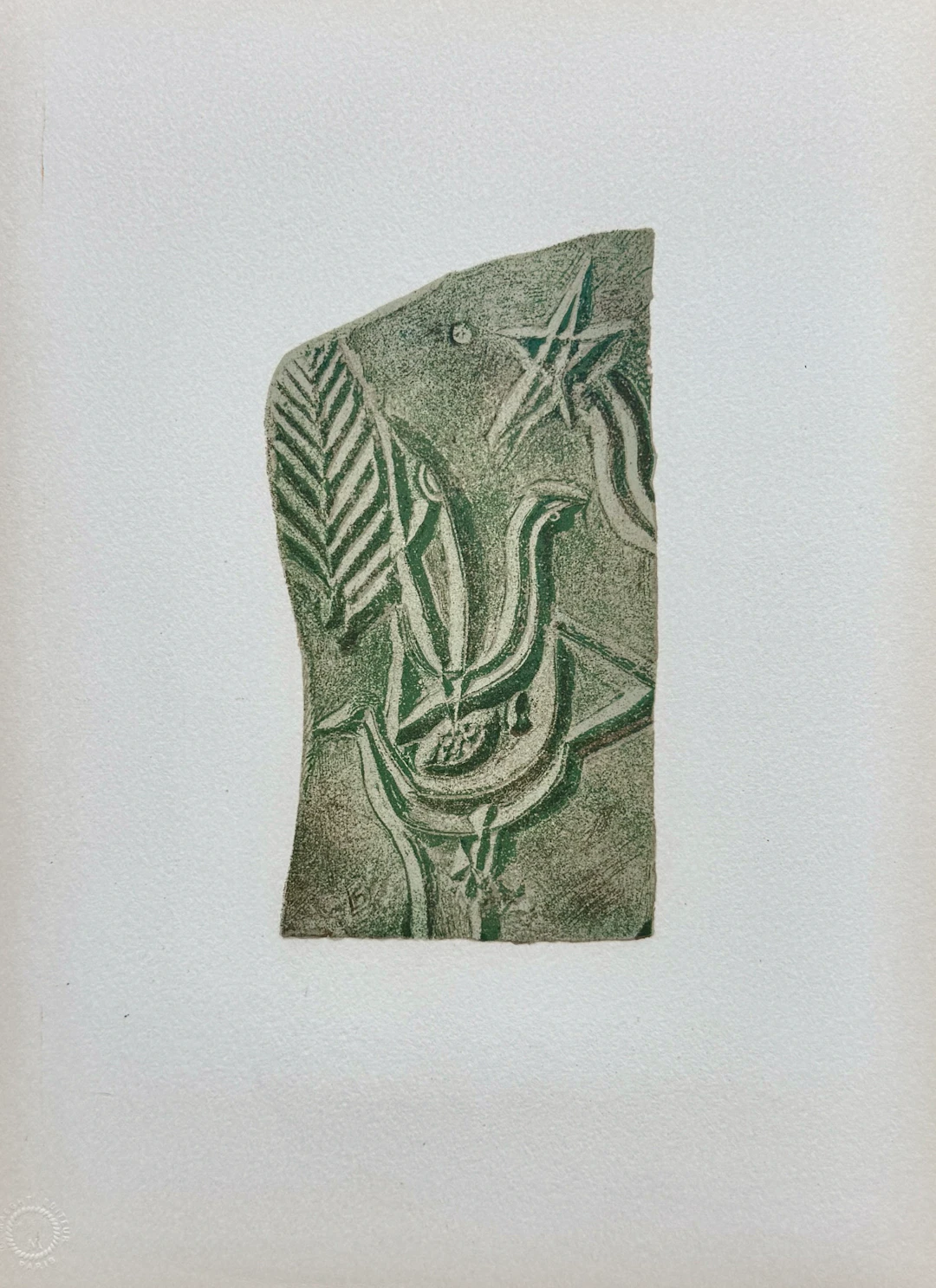 Georges Braque - Oiseau sous l’étoile, 1963 - Lithographie signée