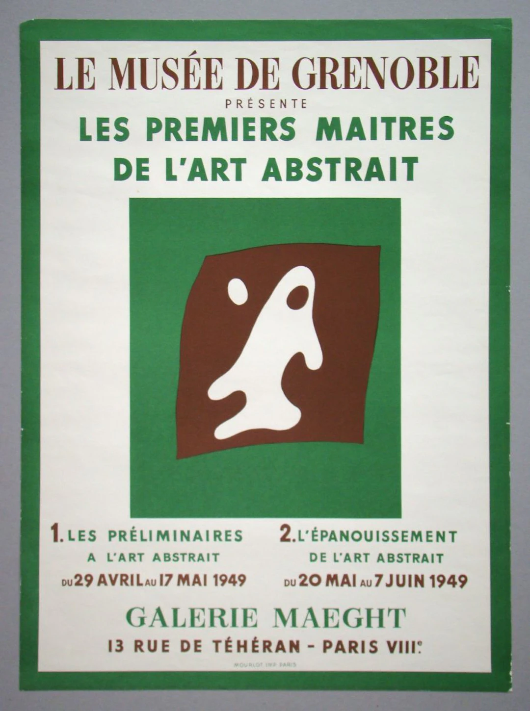 Jean Hans ARP - Yeux et Nez, 1949 - Affiche originale d'exposition