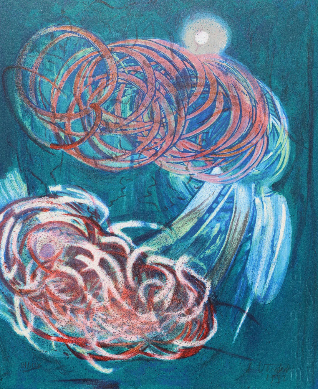 André VERDET : Le Rêve, Lithographie originale signée