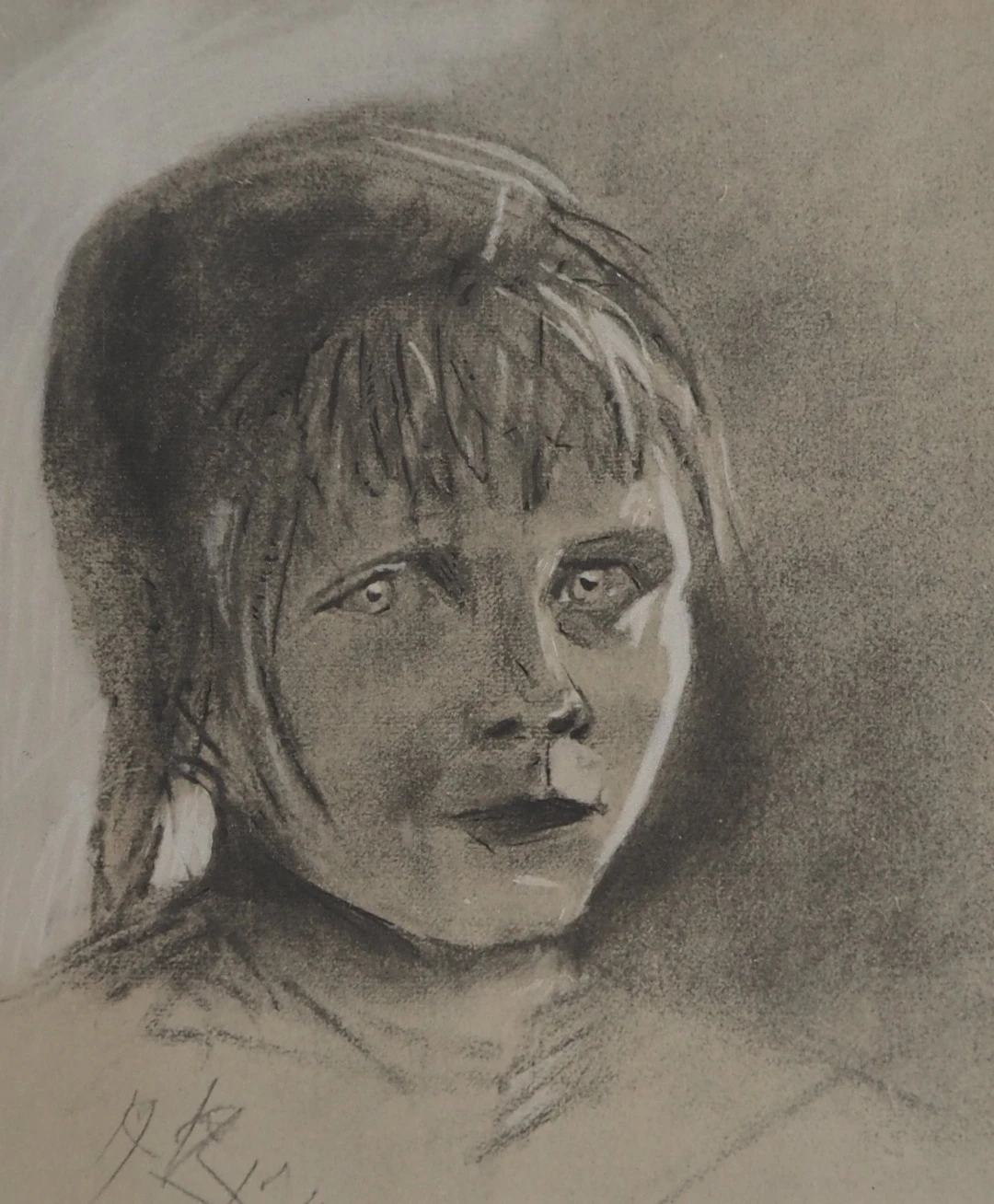 Sonia DELAUNAY (d’après) - Portrait de petite fille - Lithographie signée