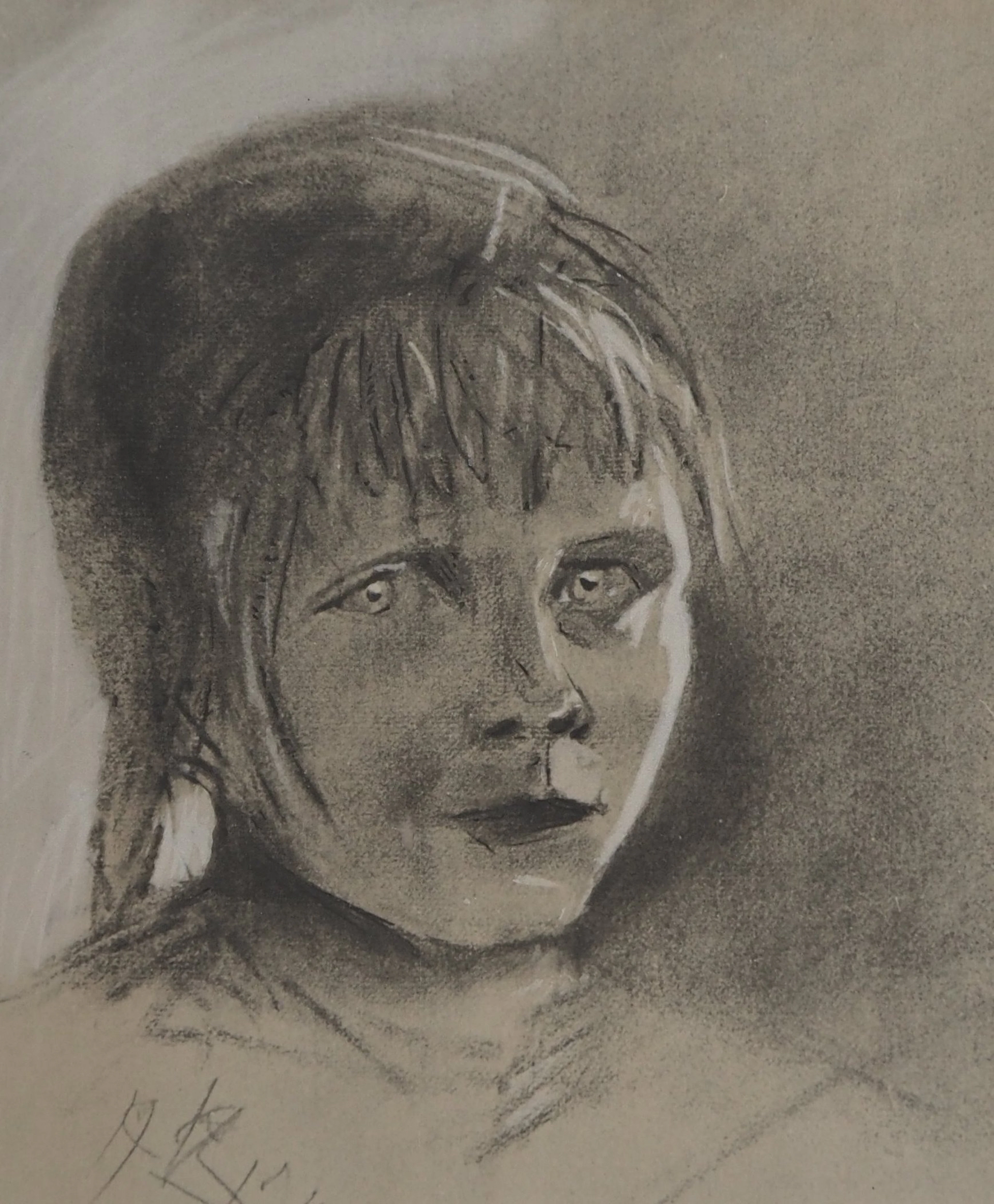 Sonia DELAUNAY (d’après) - Portrait de petite fille - Lithographie signée
