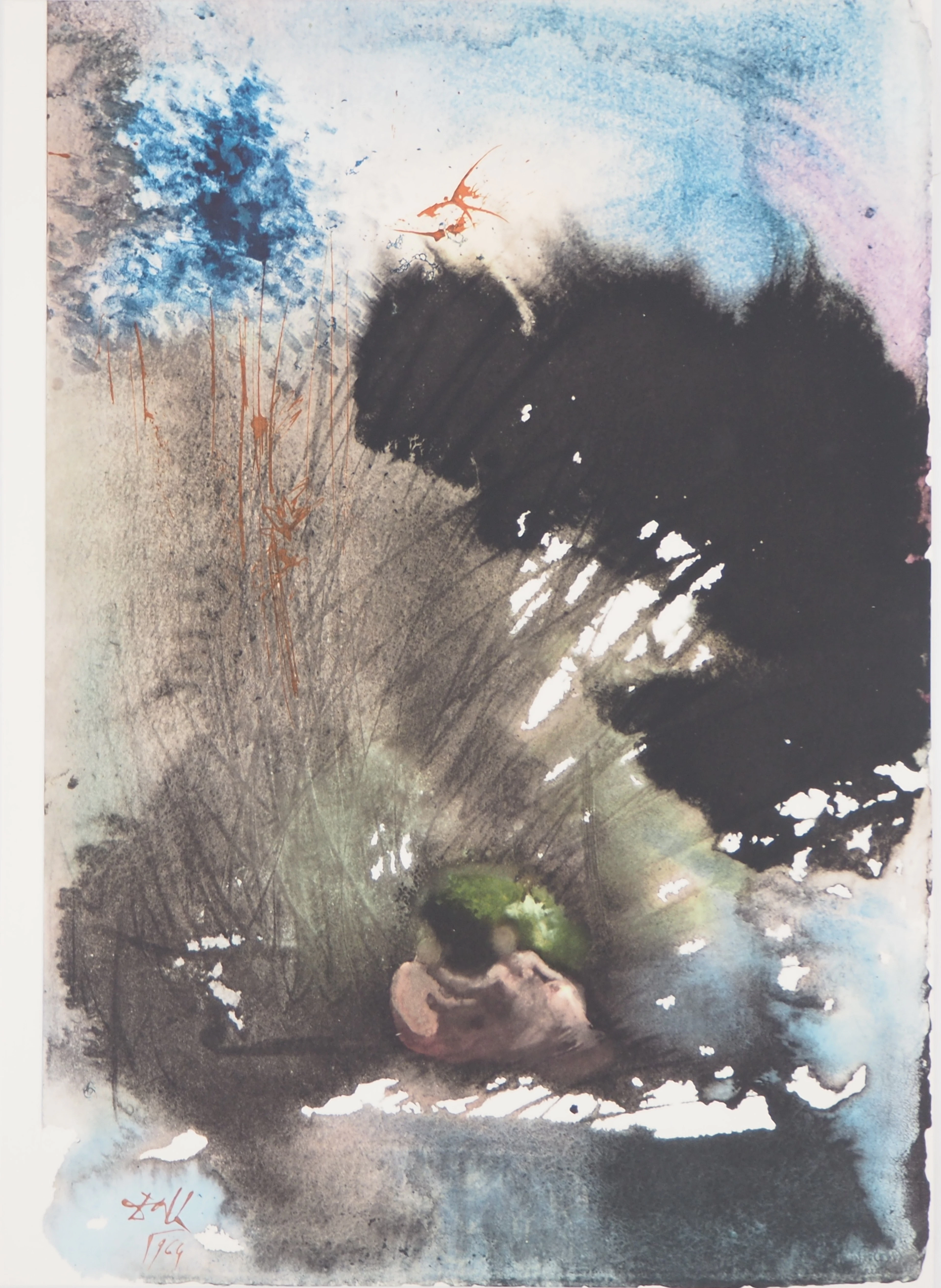 Salvador DALI : Biblia Sacra - Le Paradis - Lithographie Signée