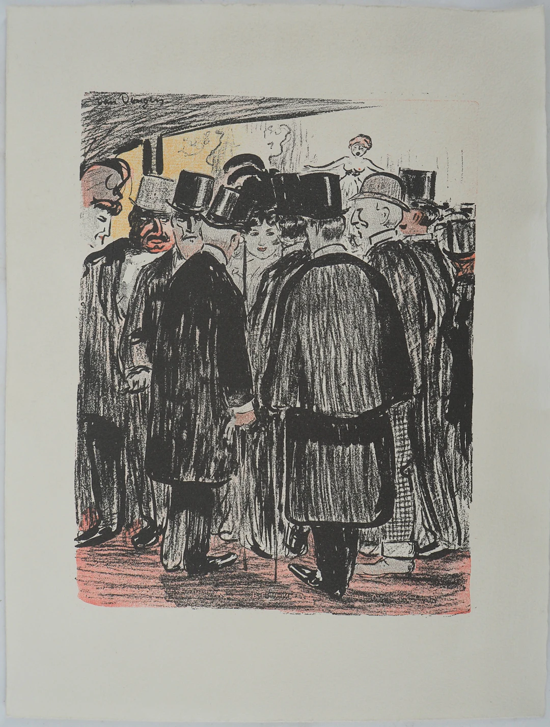 Kees VAN DONGEN (d’après) : Haut de forme et redingote, Lithographie