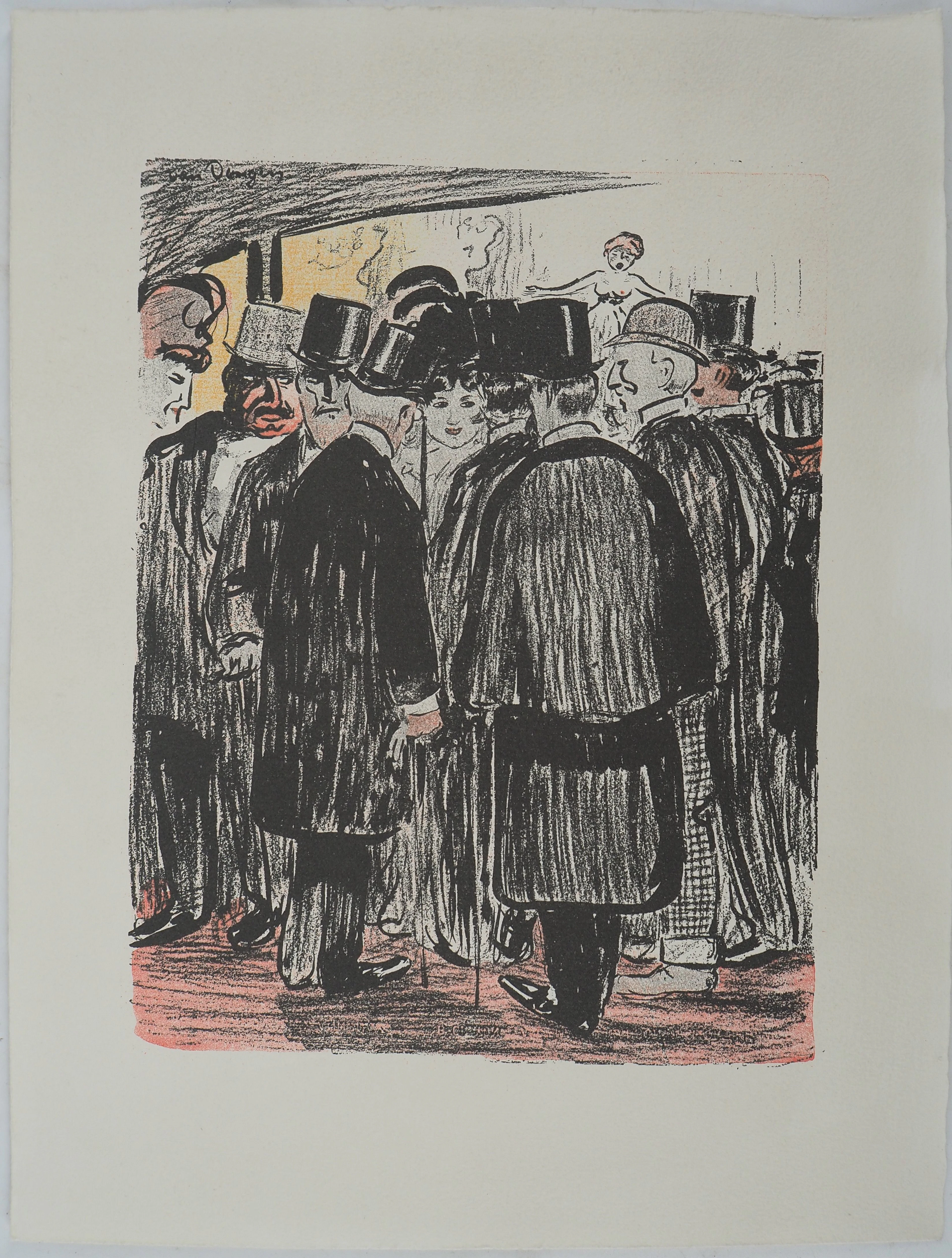Kees VAN DONGEN (d’après) : Haut de forme et redingote, Lithographie