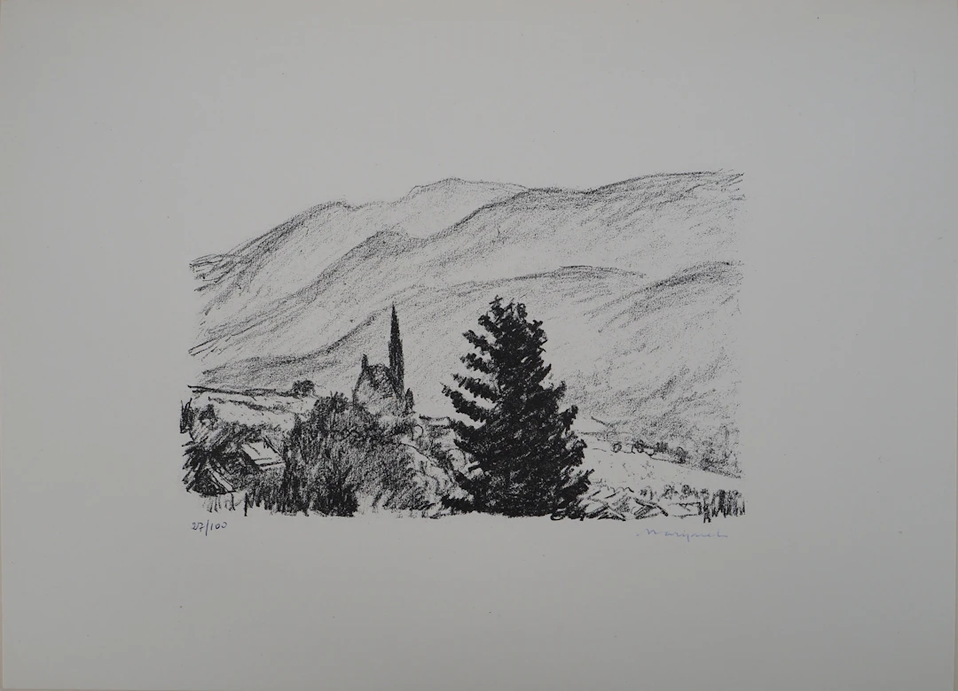 Albert MARQUET - Les grisons, 1947 - Lithographie originale, signée
