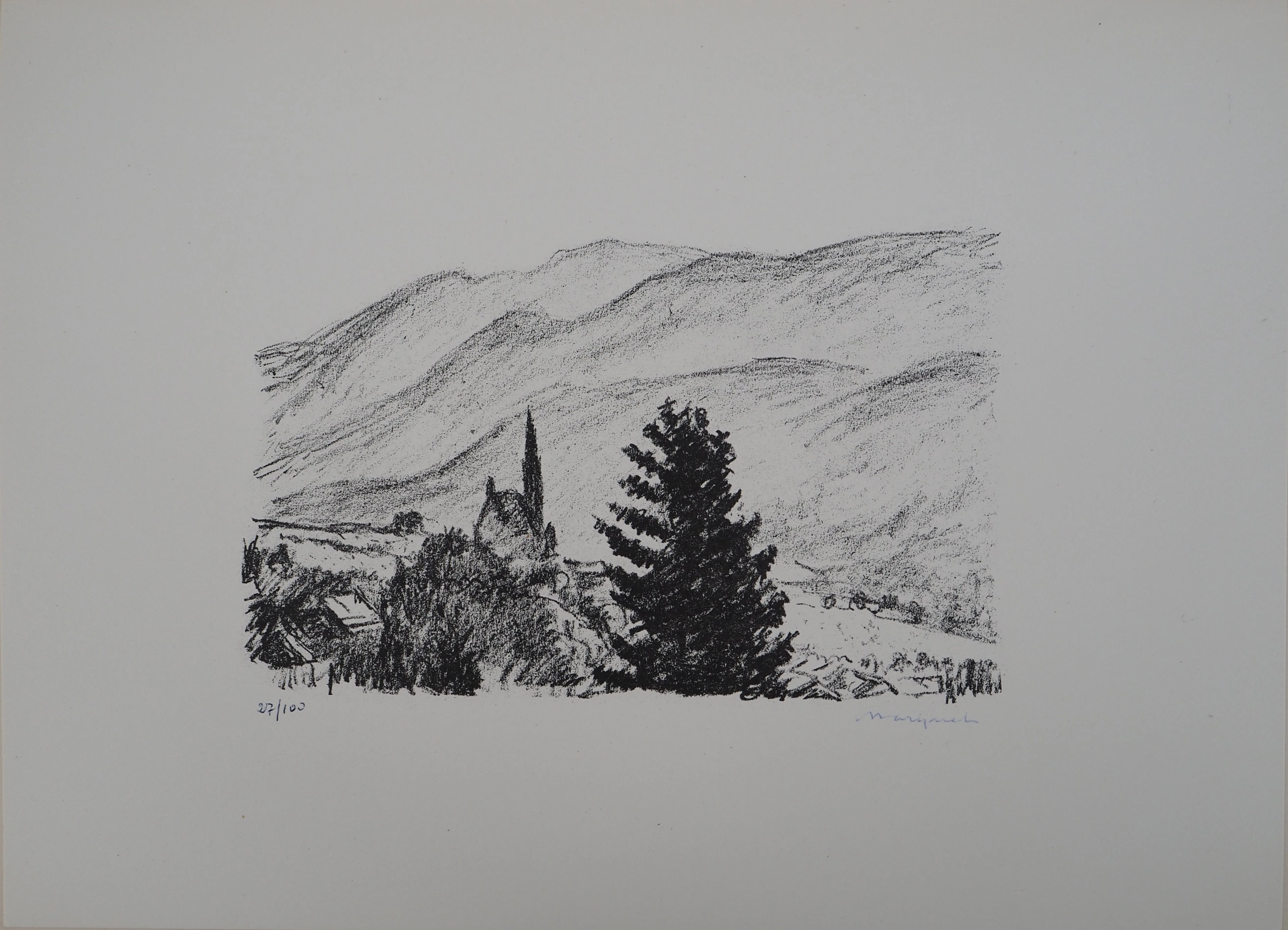 Albert MARQUET - Les grisons, 1947 - Lithographie originale, signée