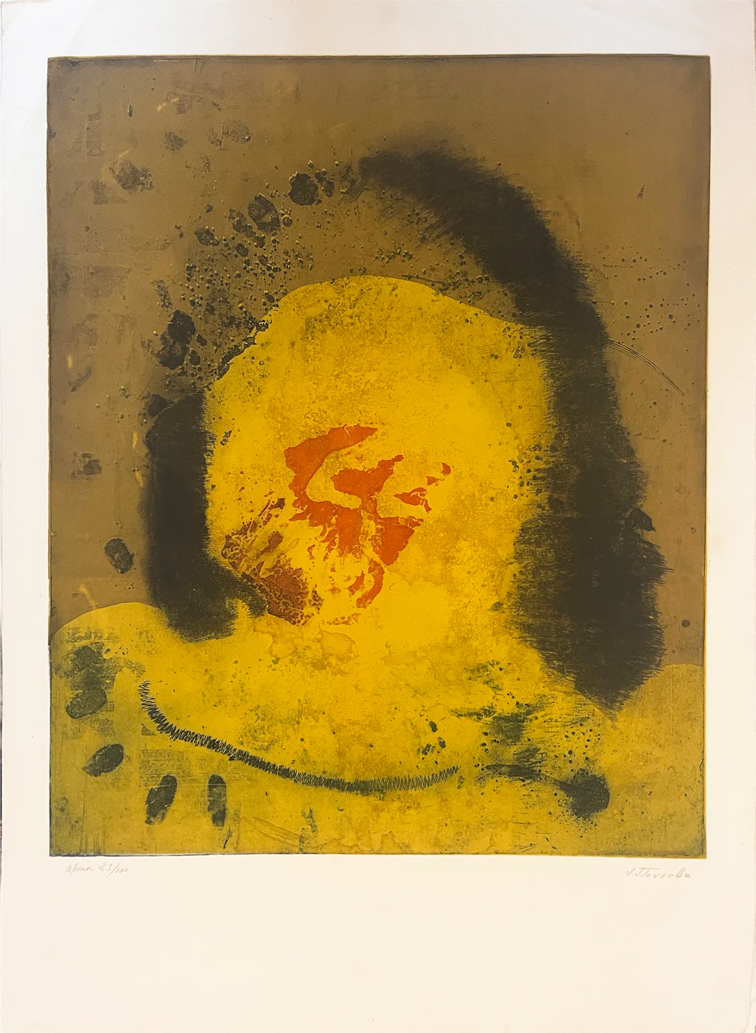 Juan José Torralba - Africa, 1970 - Gravure au carborundum