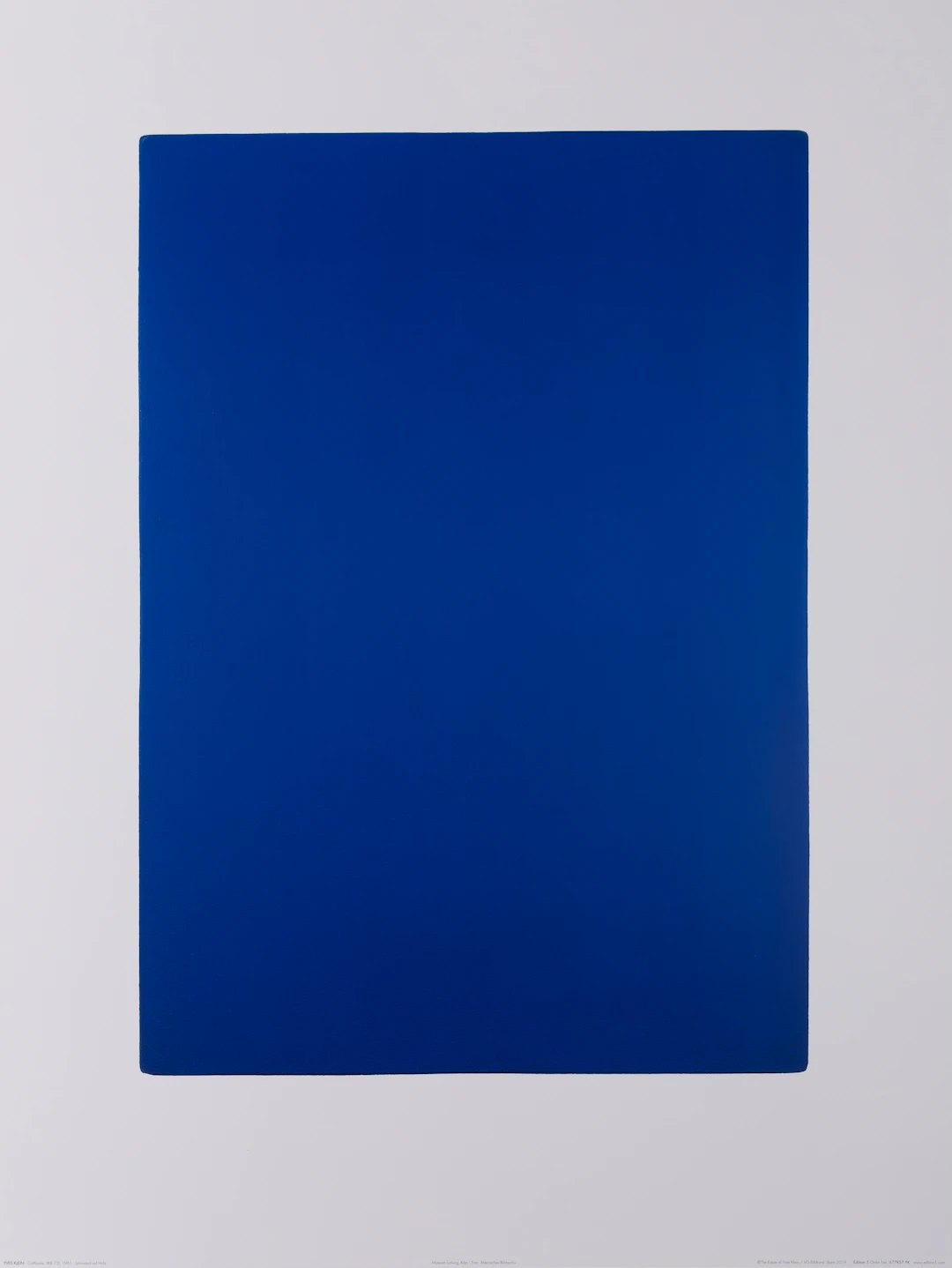 Yves KLEIN (d’après) : California - Affiche en couleurs