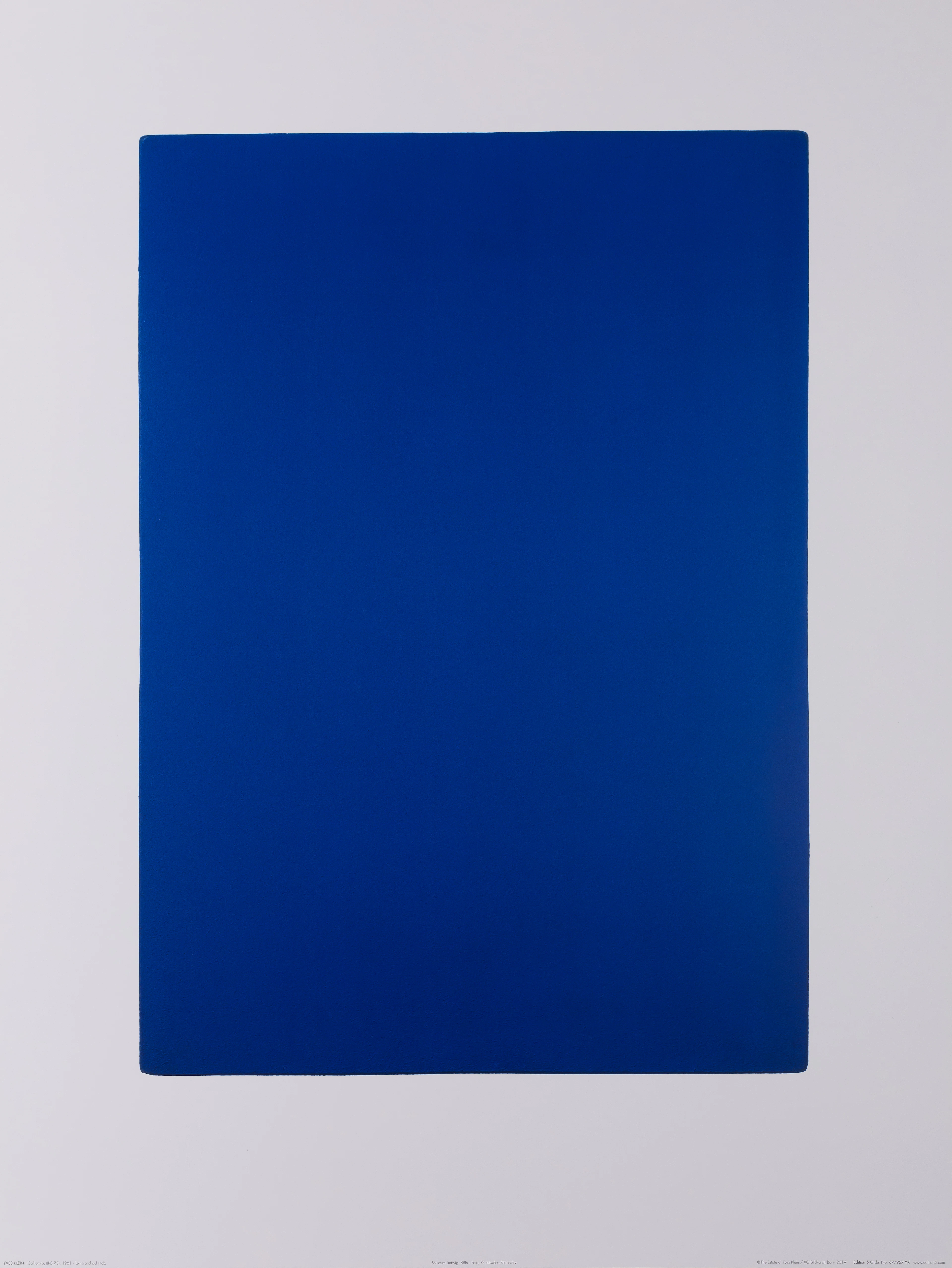 Yves KLEIN (d’après) : California - Affiche en couleurs