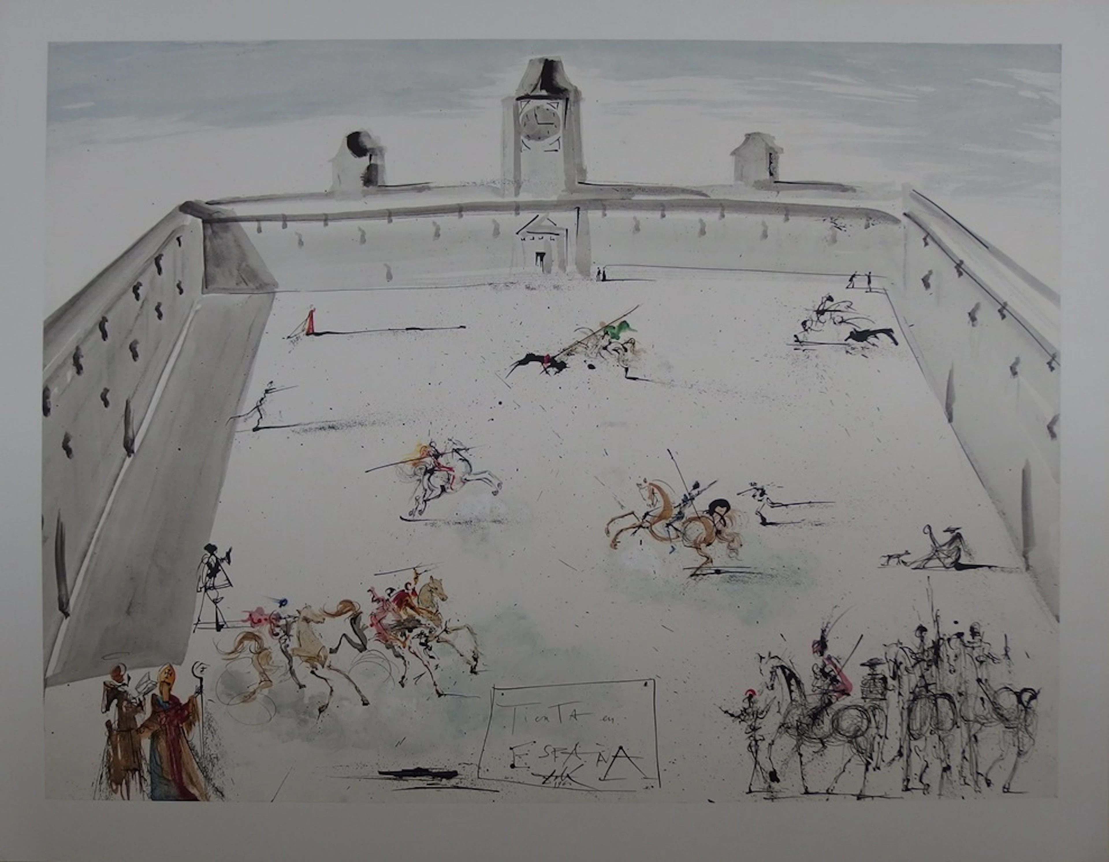Salvador DALI (d’après) - Tienta en Espana - Lithographie signée