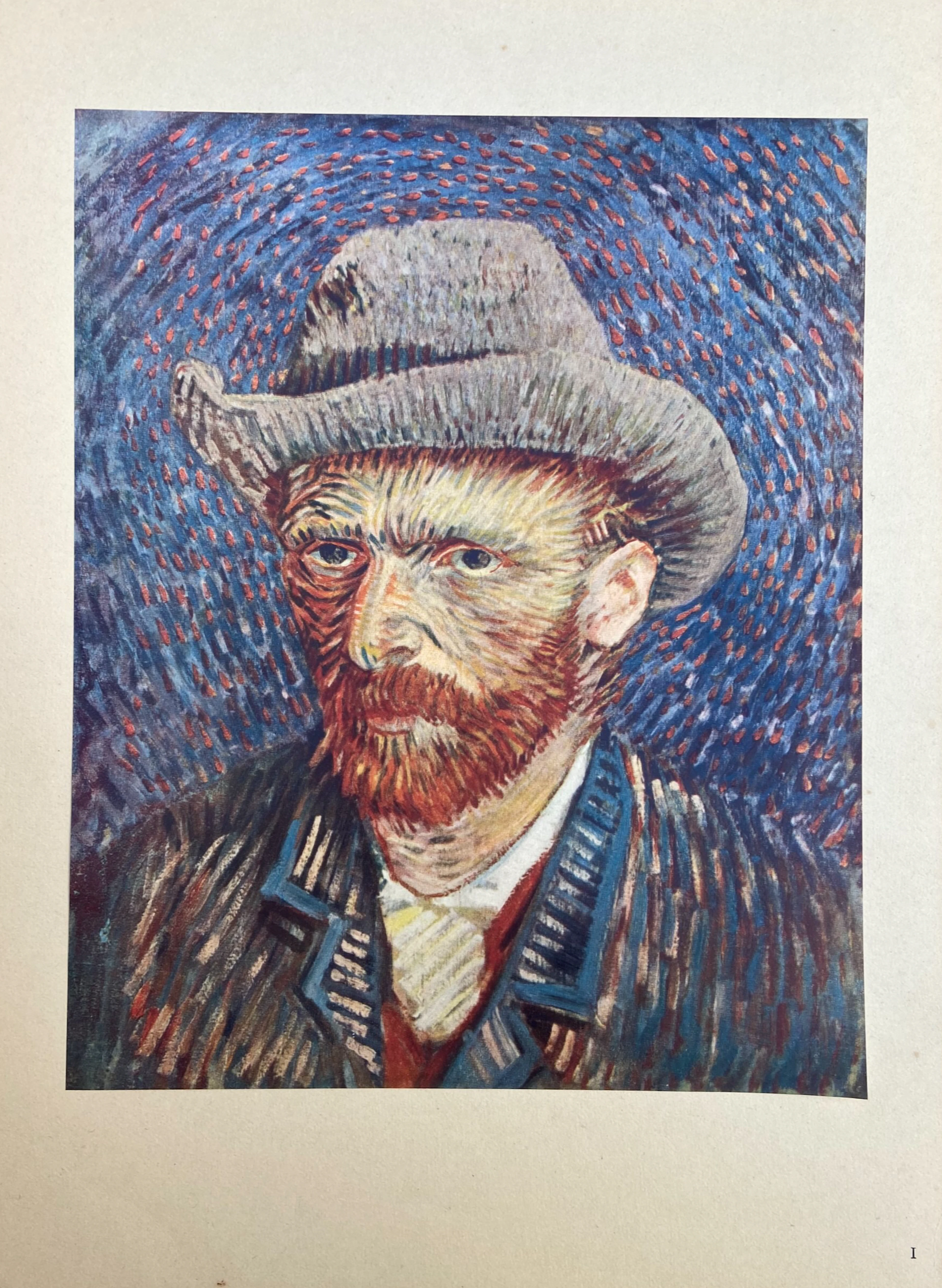 Vincent VAN GOGH (d’après) - Autoportrait au chapeau, c.1950 - Lithographie