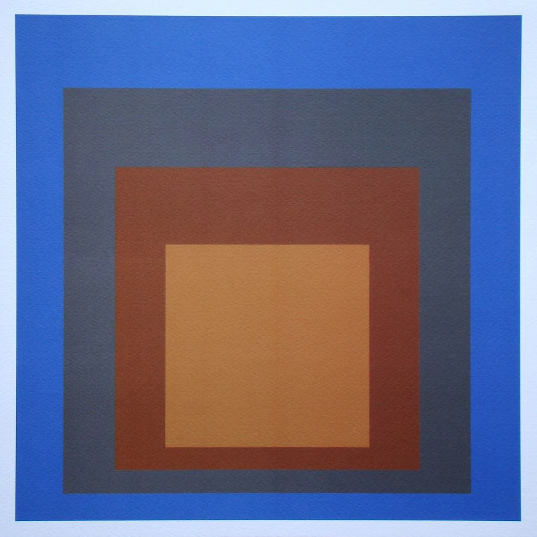 Josef ALBERS (d'après) - Hommage à la place, 1979 - Sérigraphie en