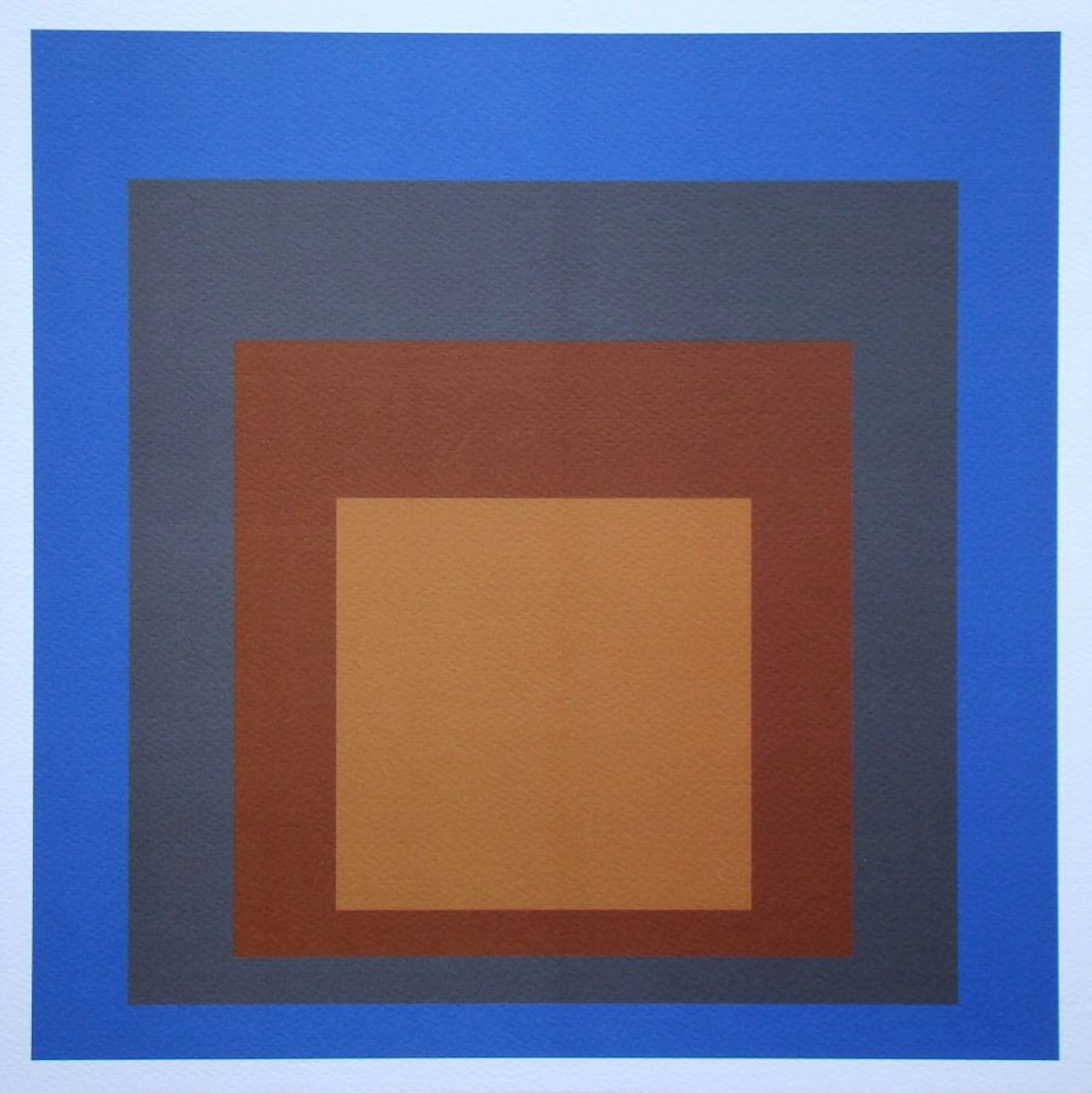 Josef ALBERS (d'après) - Hommage à la place, 1979 - Sérigraphie en
