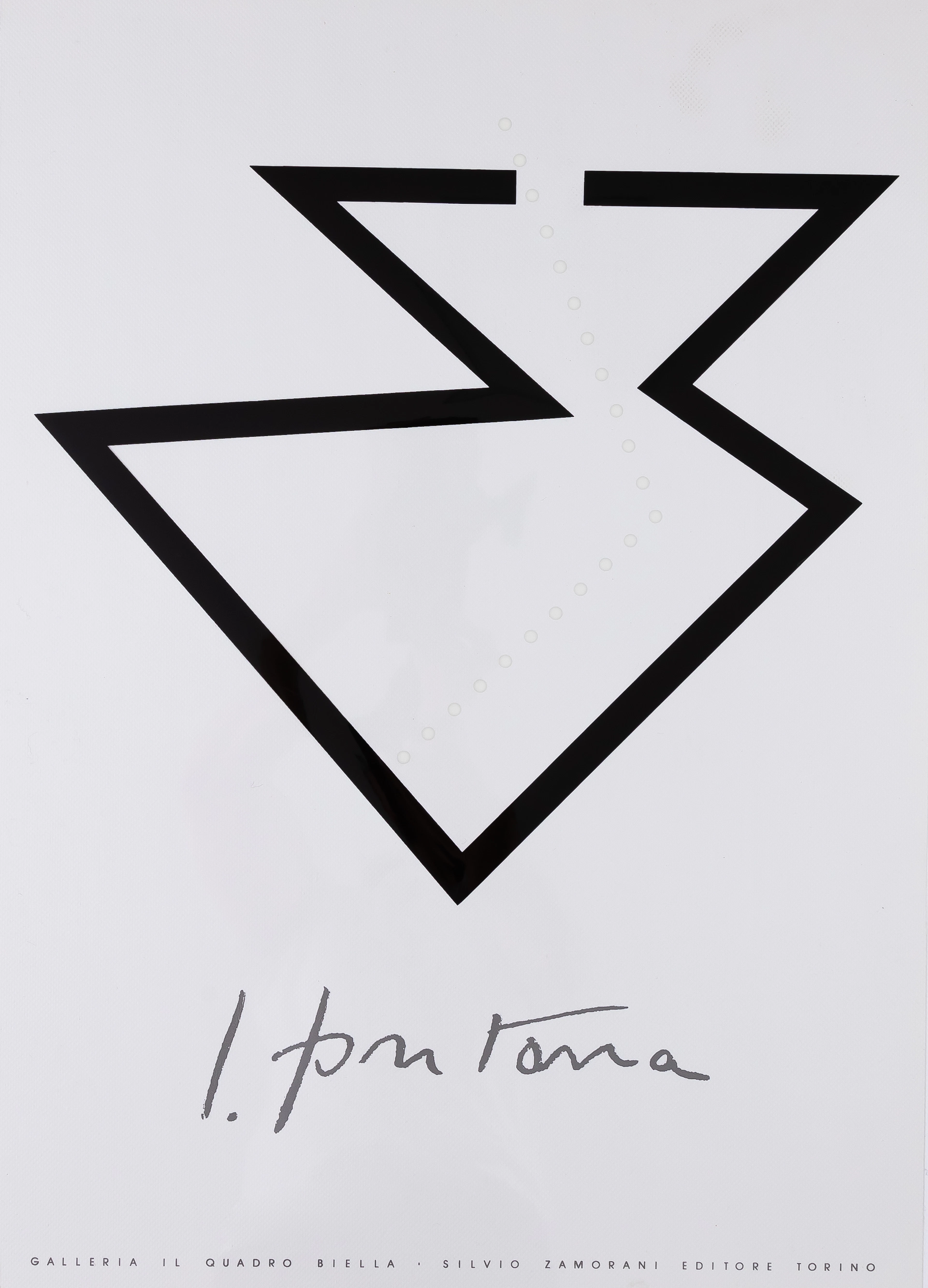 Lucio FONTANA : Concetto Spaziale Nero - Affiche originale en sérigraphie