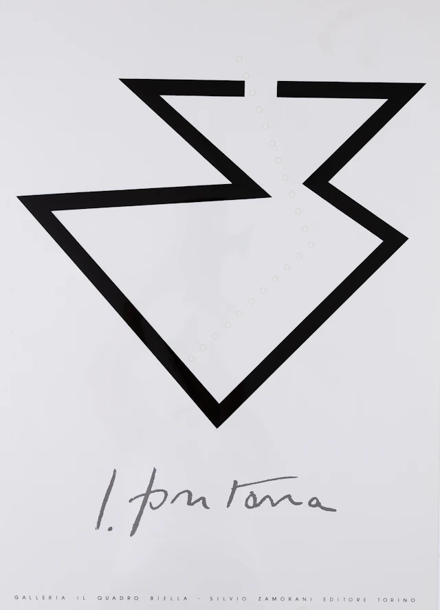 Lucio FONTANA : Concetto Spaziale Nero - Affiche originale en sérigraphie