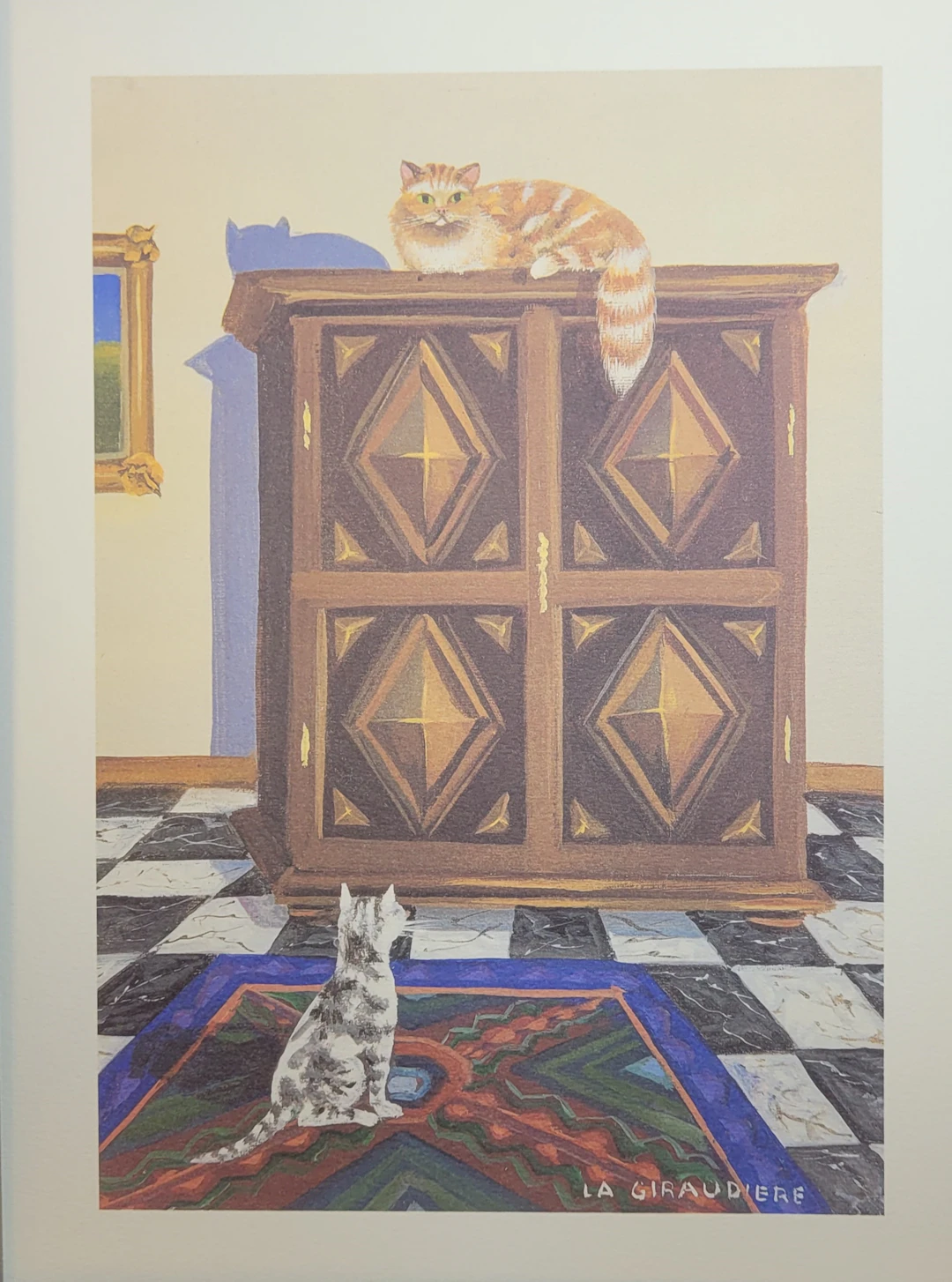 Mady DE LA GIRAUDIERE - Les Chats 8, 1980 - Lithographie originale