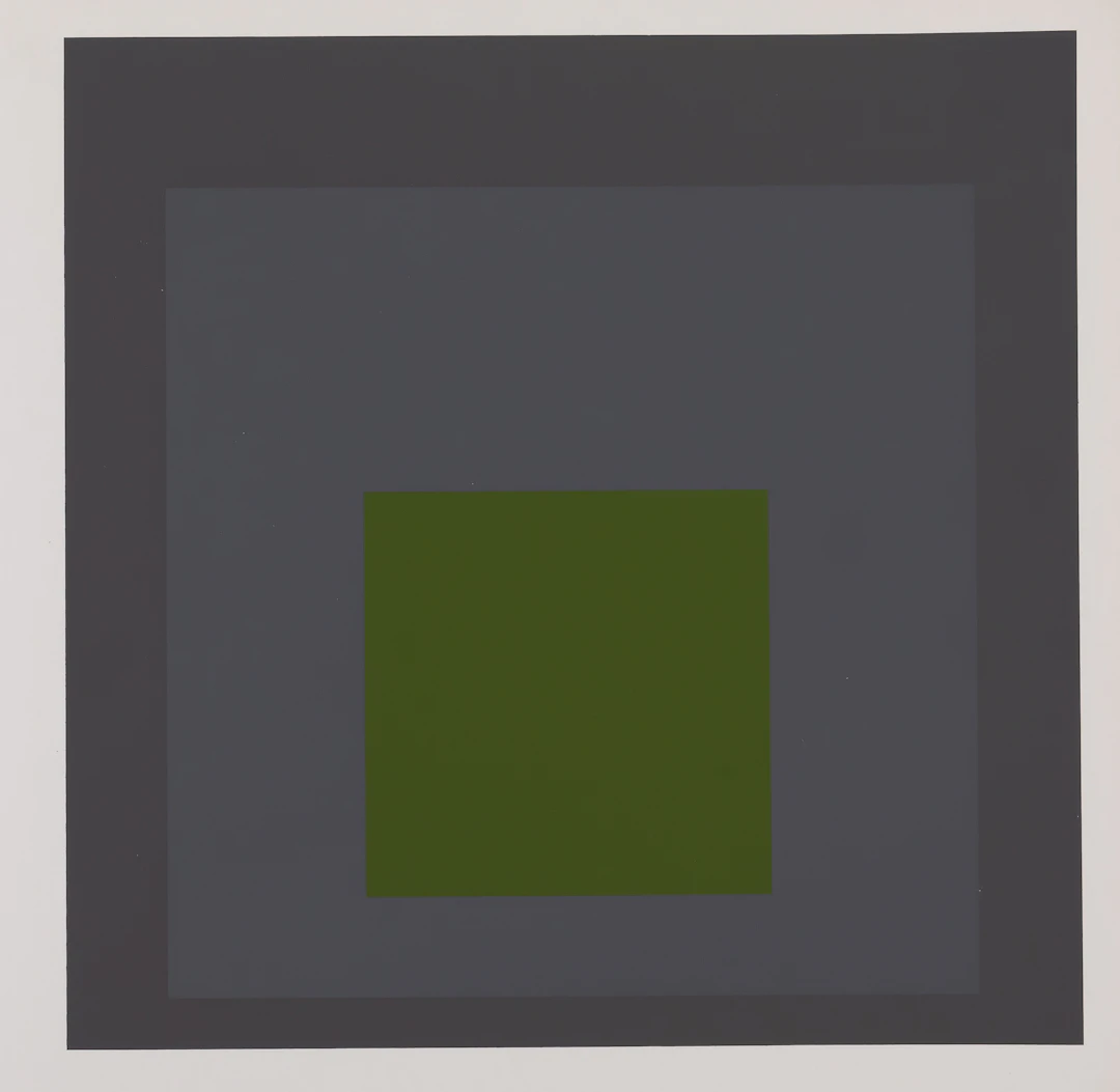Josef ALBERS : Homage to the square, Embedded - Sérigraphie en couleurs