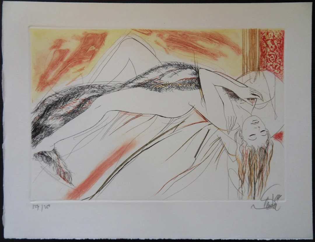 Jean-Baptiste VALADIÉ - La paresse - Gravure