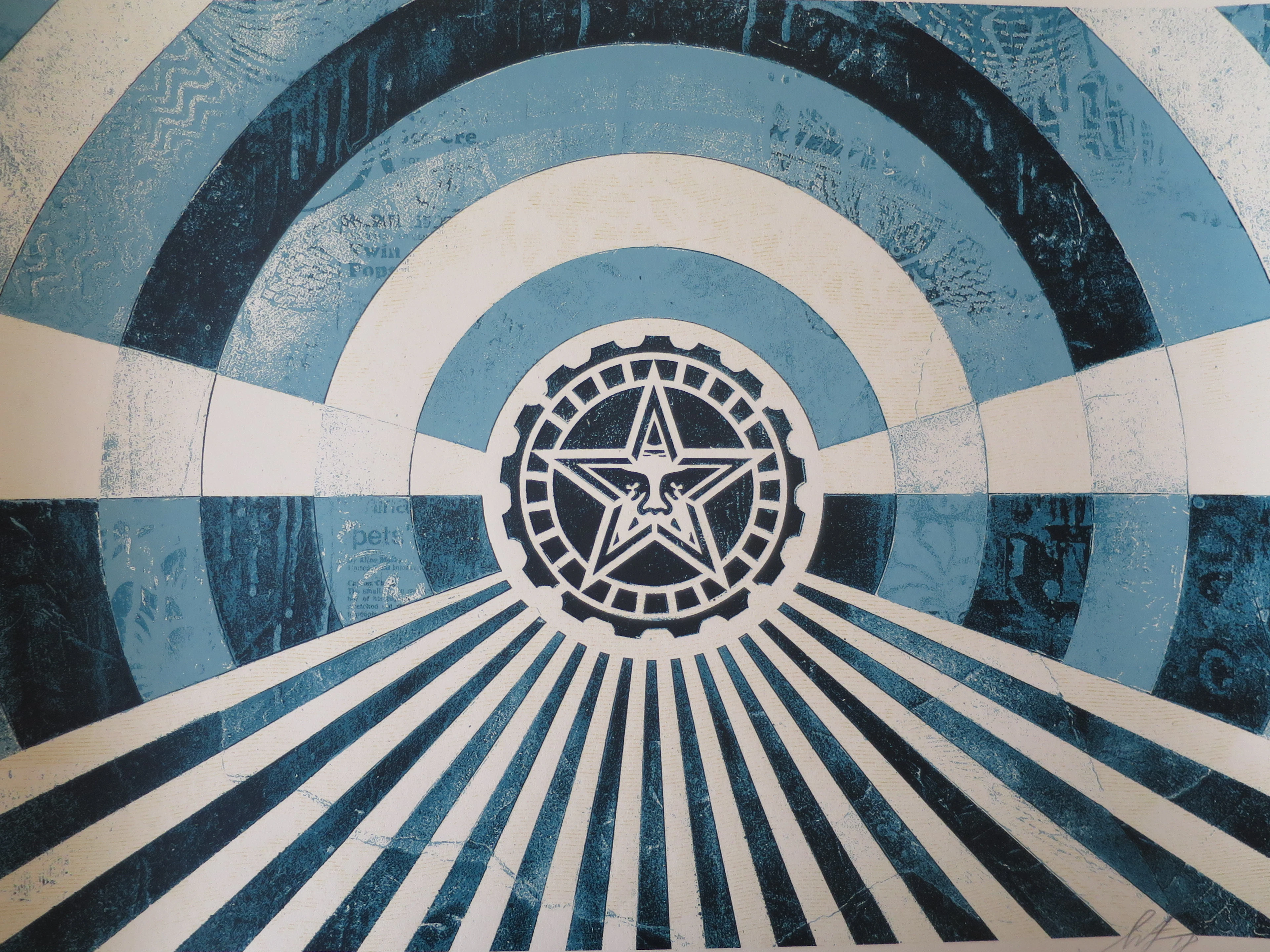 Shepard FAIREY (Obey) - Tunnel Vision Version 2 (Alternate Blue)