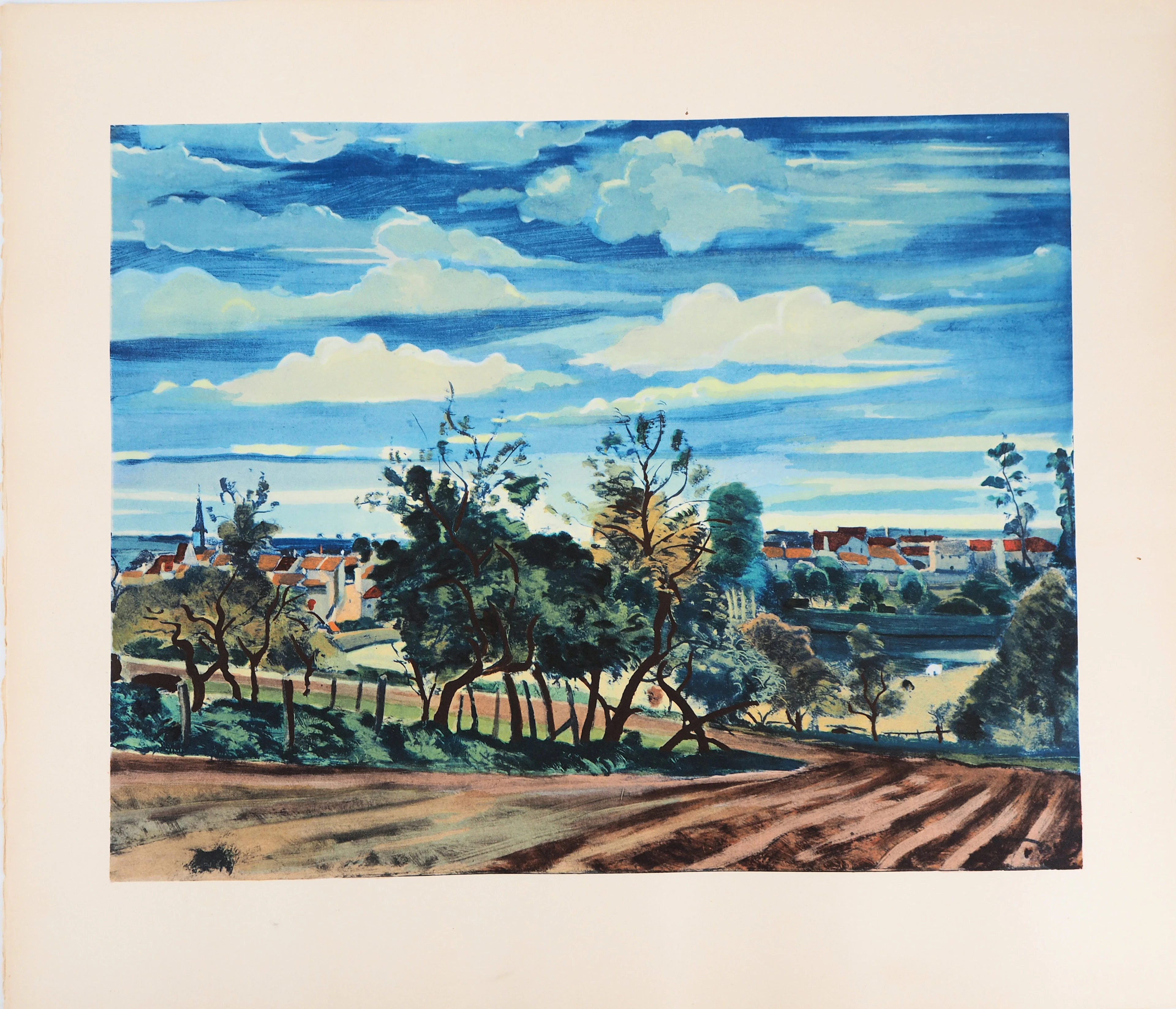 André DERAIN - Champ à l’écart du village - Lithographie signée