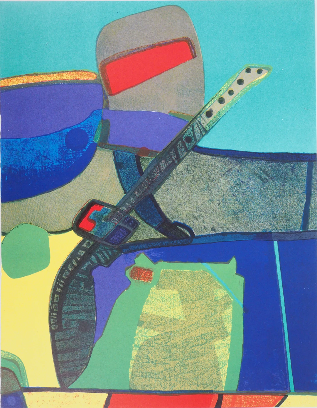 Maurice ESTEVE : Arizovert, 1972 - Lithographie original