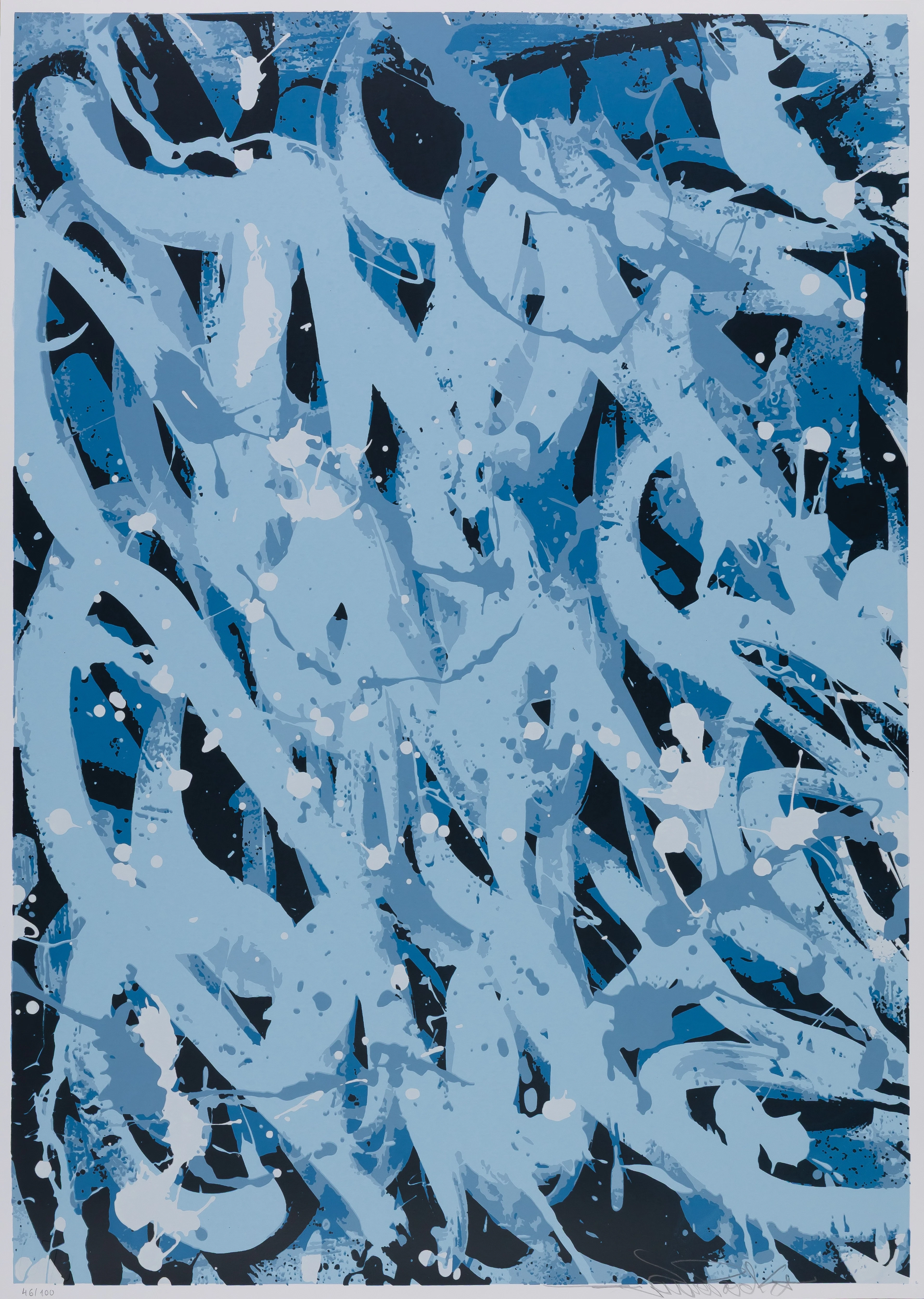 JONONE : Bleu Horizons - Sérigraphie originale signée