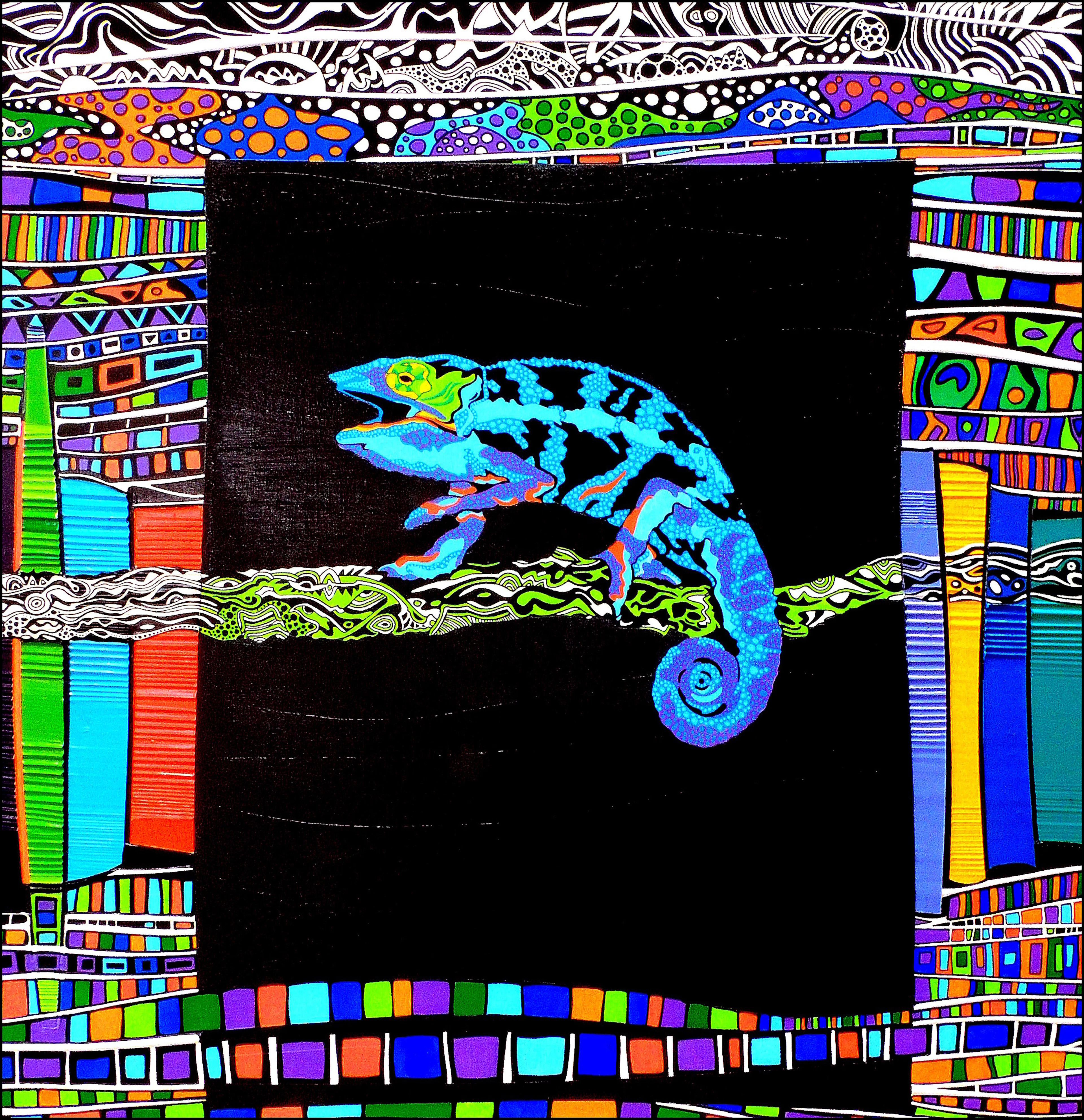 Alain Carpentier Unwabu, Le Caméléon de la mythologie Zoulou