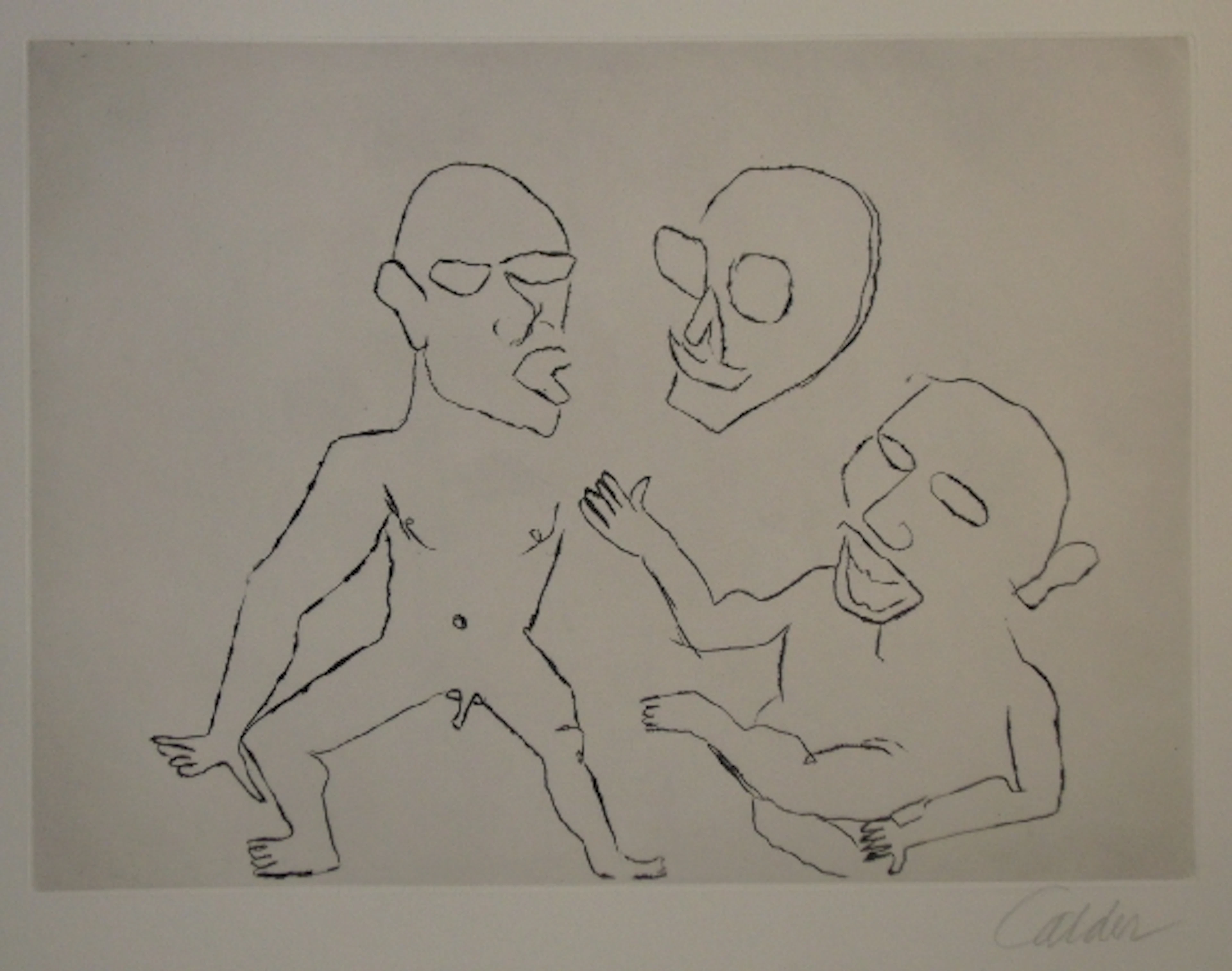 Alexandre CALDER - Santa Klaus 4 - Gravure signée au crayon