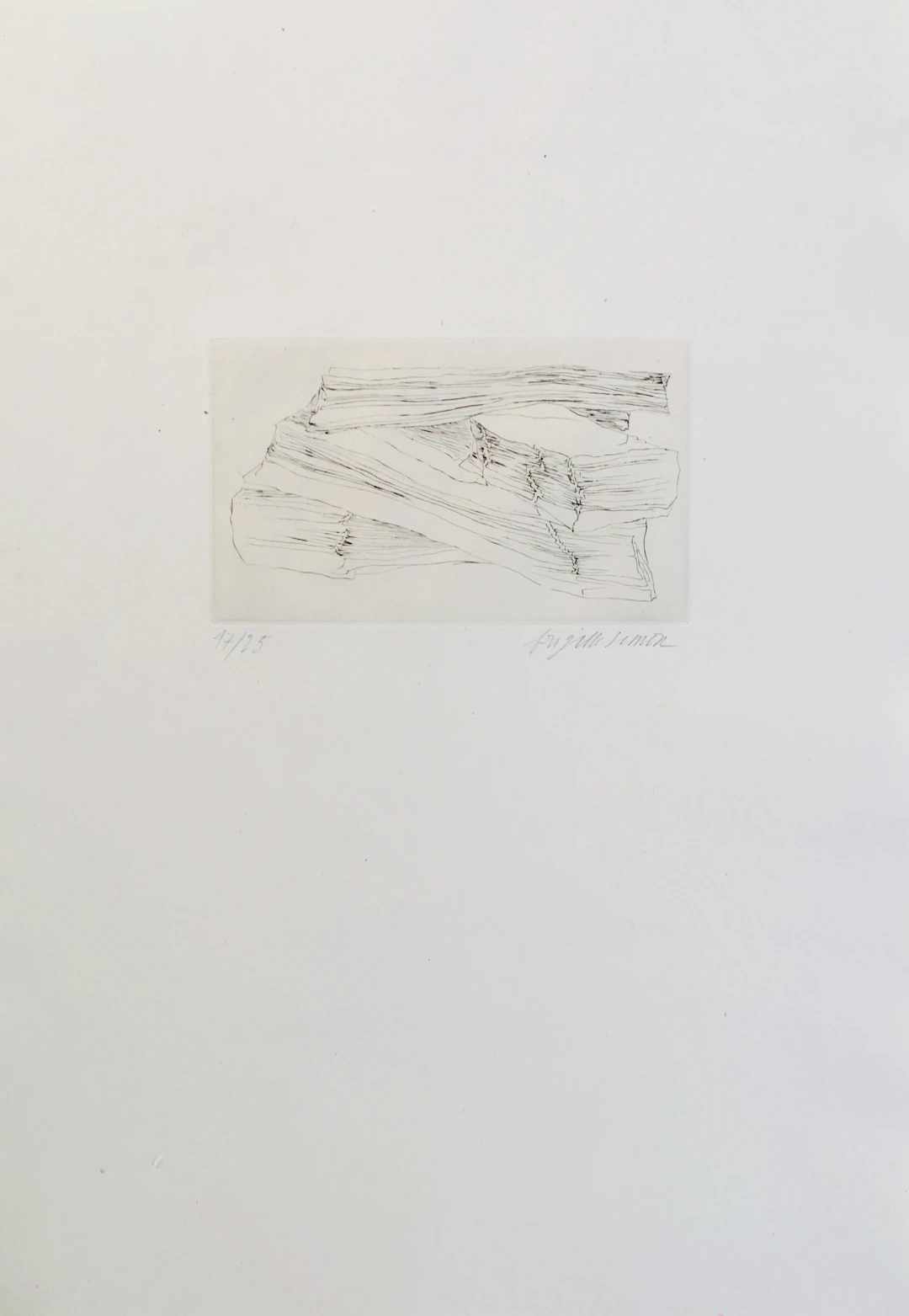 Brigitte SIMON - Le livre des livres, 1972 - Pointe-sèche originale
