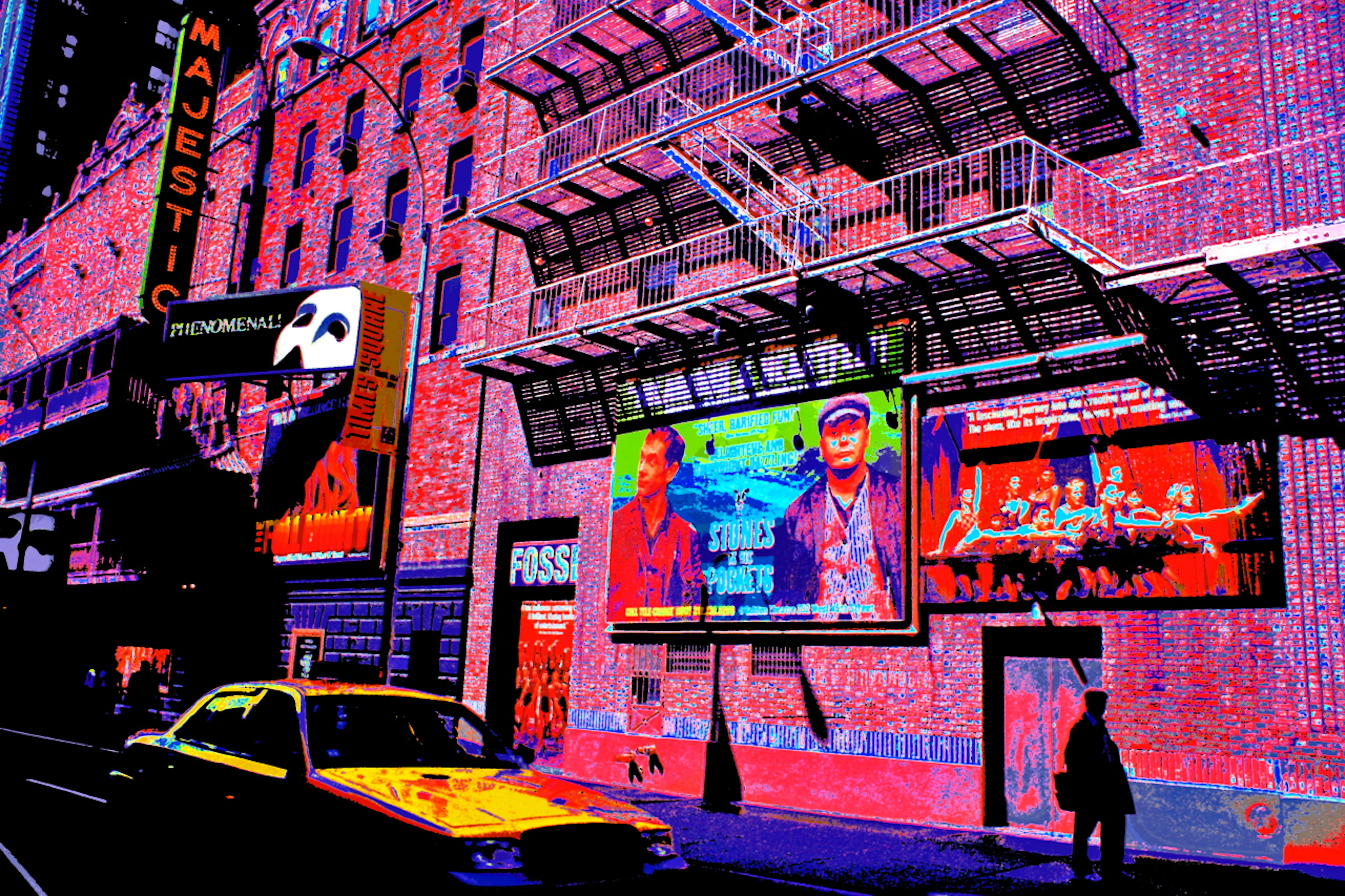 Francis APESTEGUY - Broadway, 2007 -Tirage numérique signé