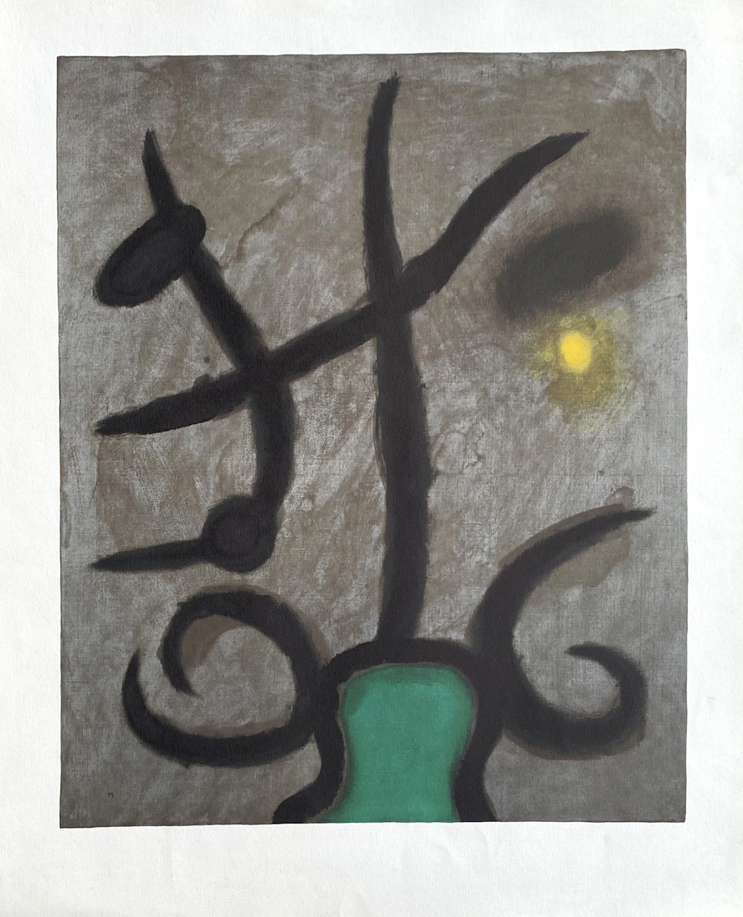Joan Miro - Femme assise III - Lithographie signée dans la planche