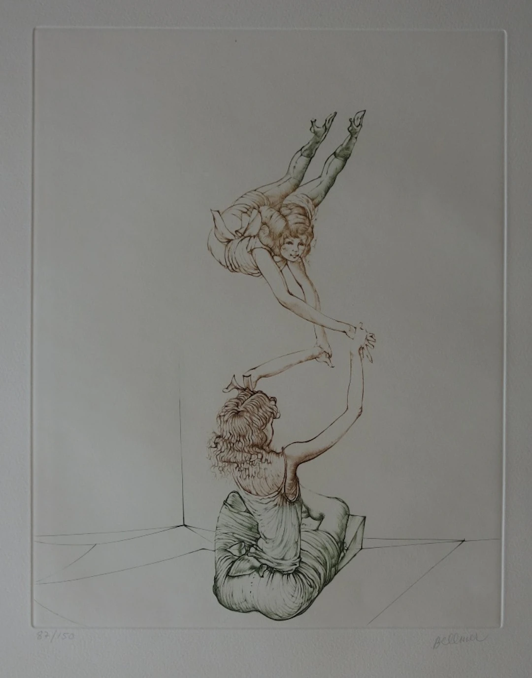 Hans BELLMER : Les équilibristes - Gravure originale, Signée