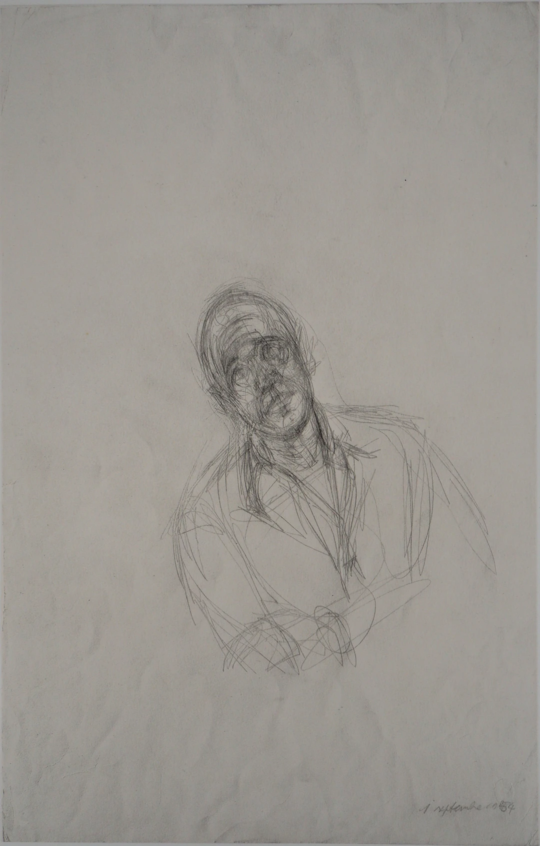 Alberto GIACOMETTI : Portrait de Jean Gênet - Lithographie