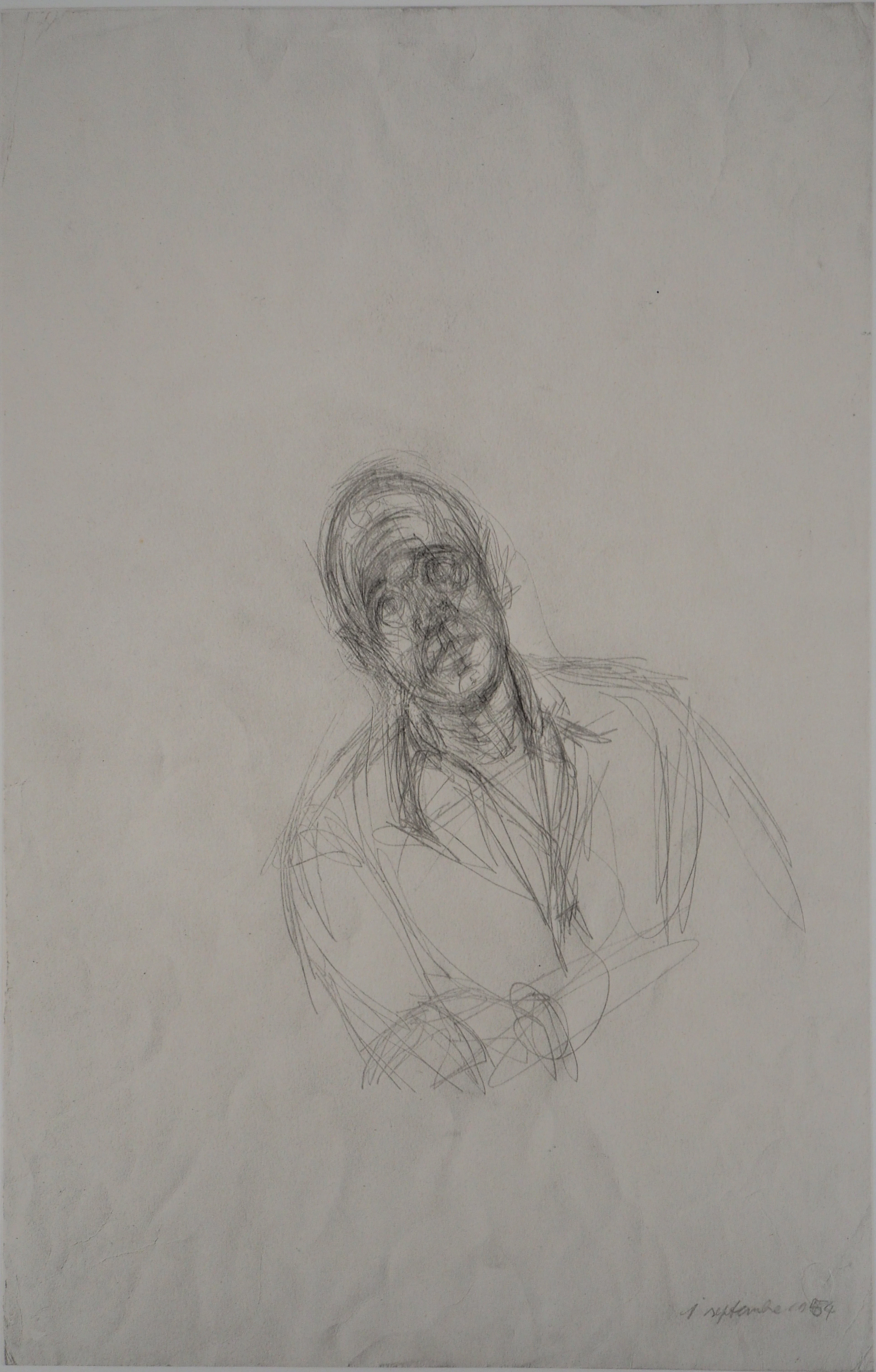 Alberto GIACOMETTI : Portrait de Jean Gênet - Lithographie