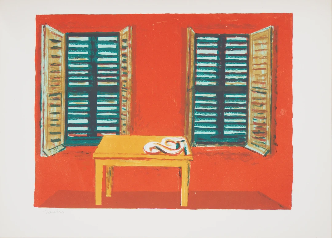 Maurice SAVIN - Intérieur méridional , 1949 - Lithographie originale signée