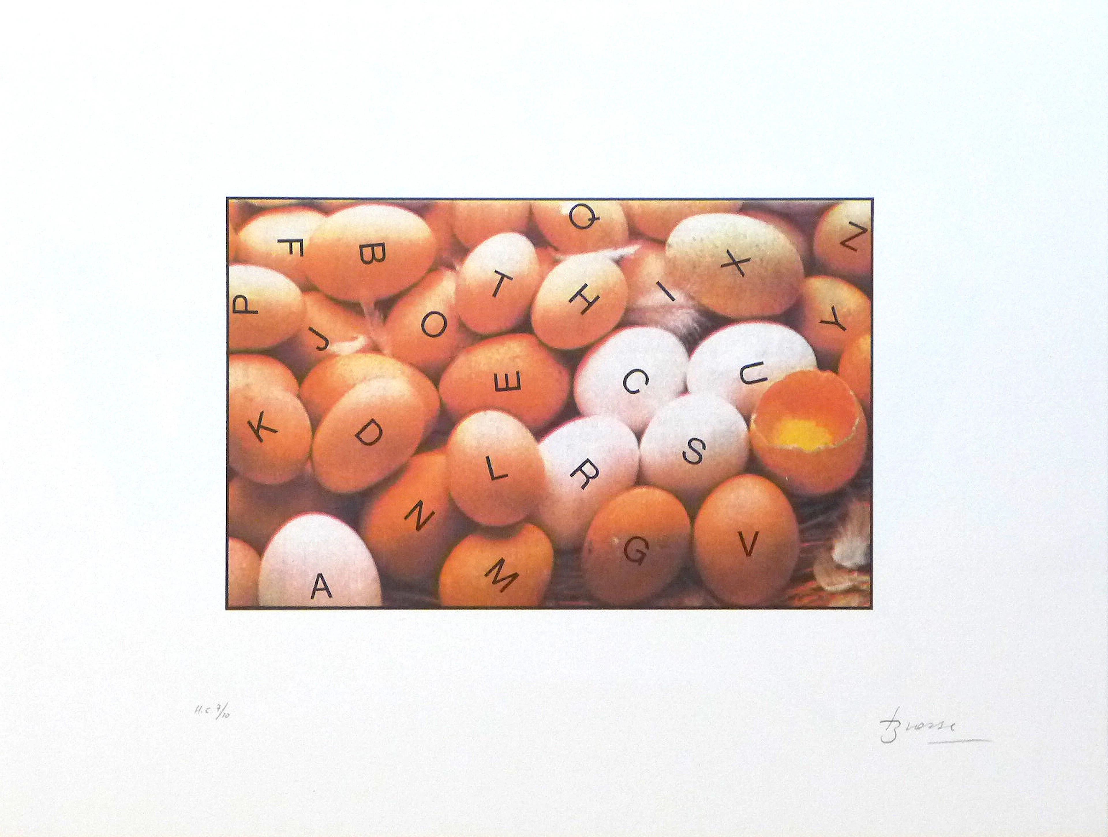 Joan BROSSA - poema visual 27, 1989 - Lithographie signée au crayon
