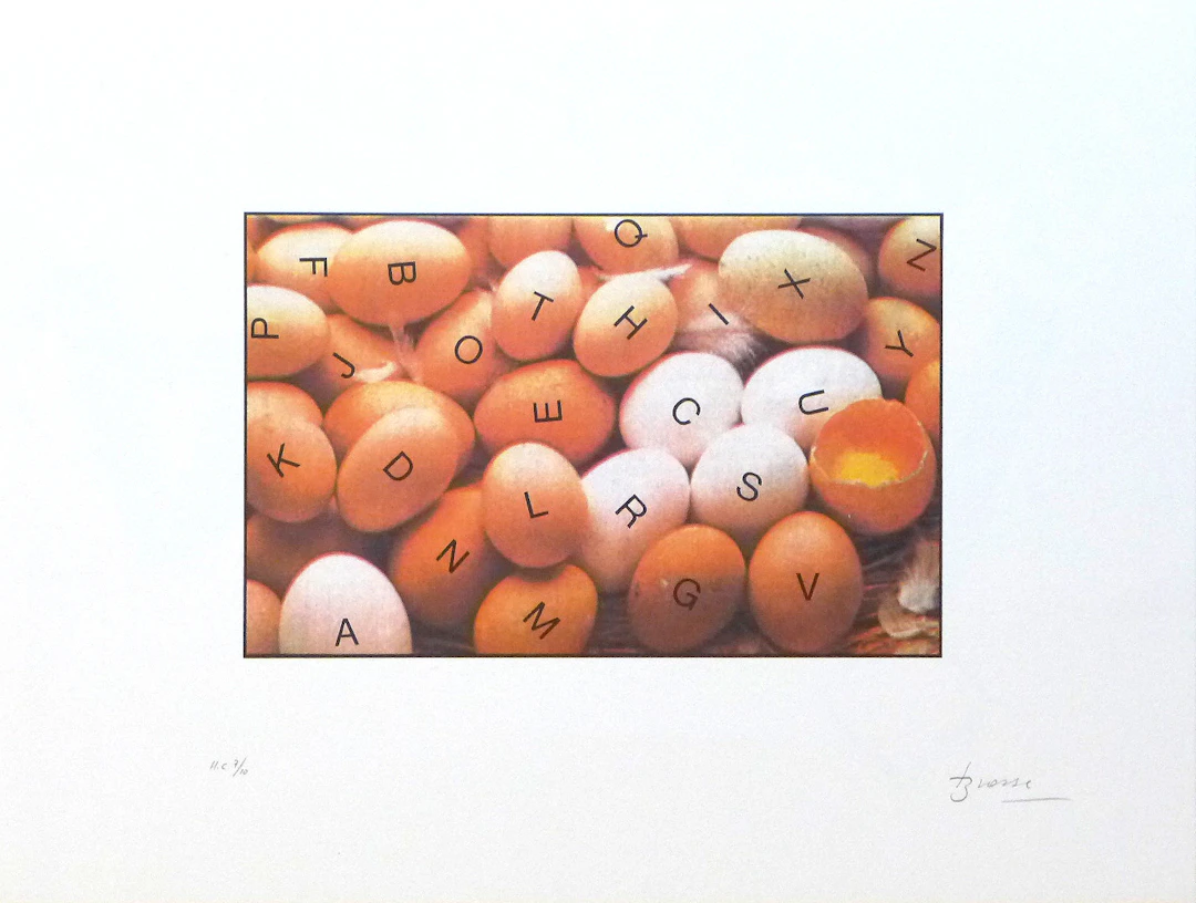 Joan BROSSA - poema visual 27, 1989 - Lithographie signée au crayon