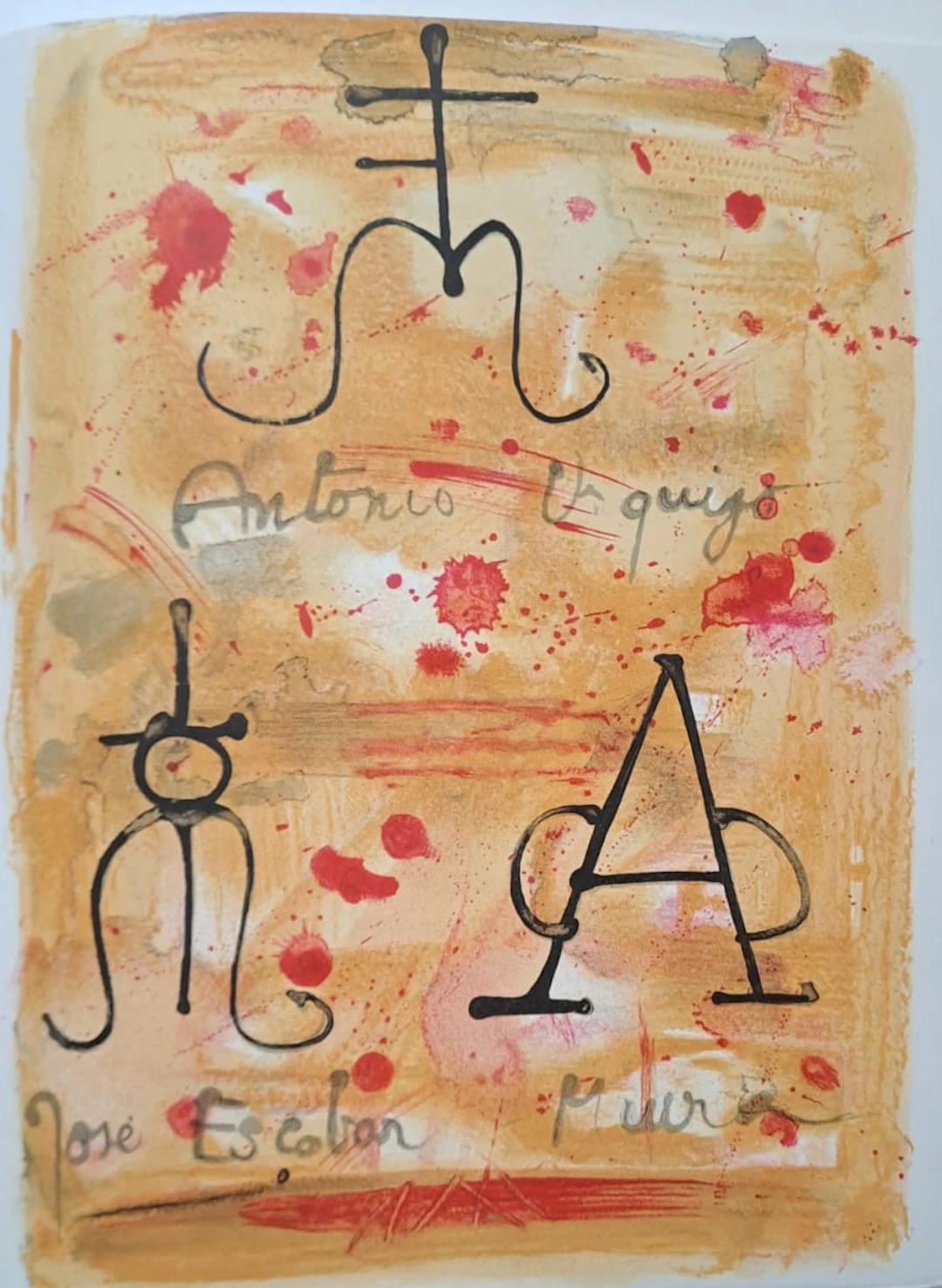 Jacques Birr - Composition de toréro - Lithographie originale