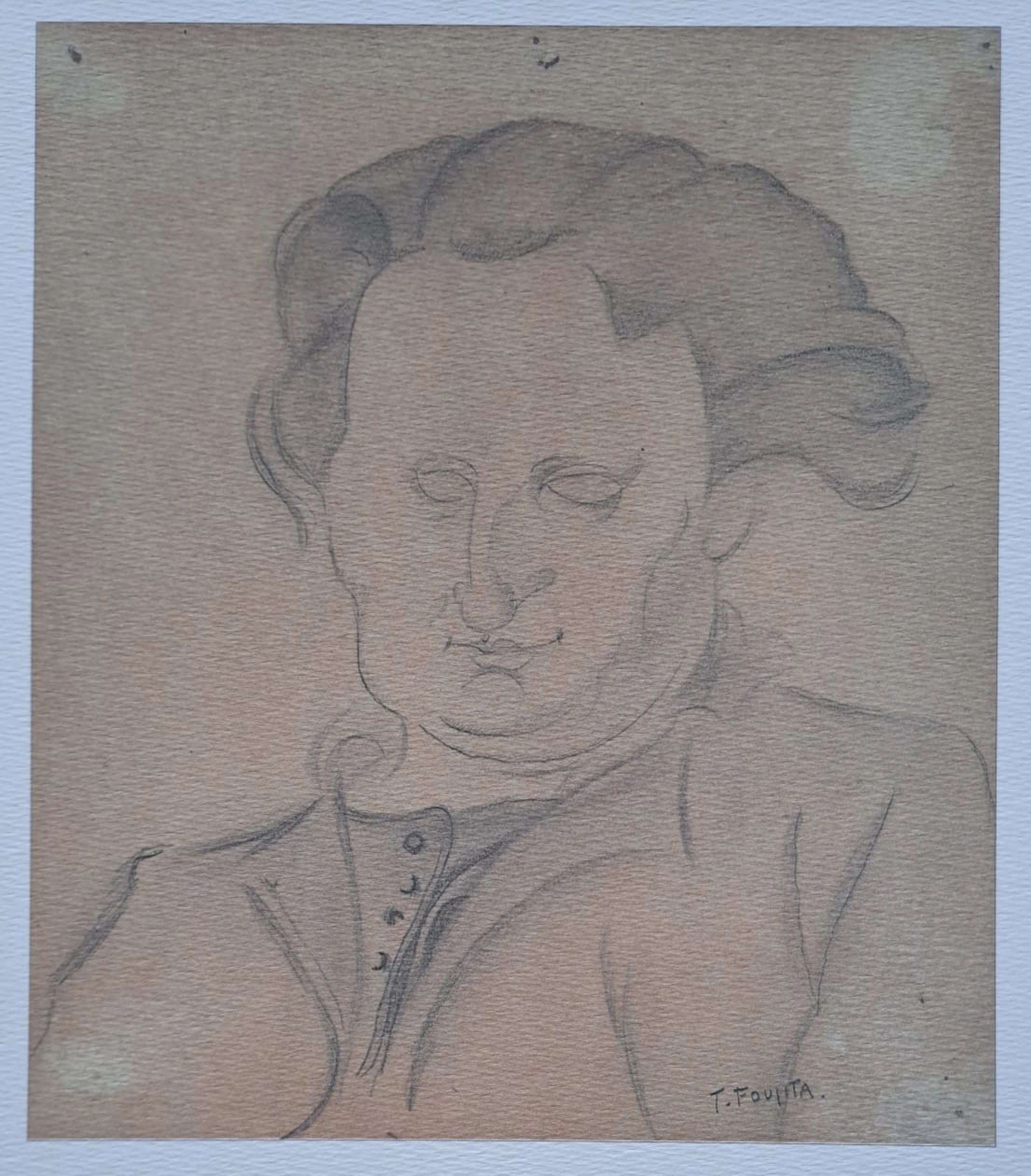 Léonard Foujita (d’après) - Portrait de Chana Orloff - Impression d’art, signée